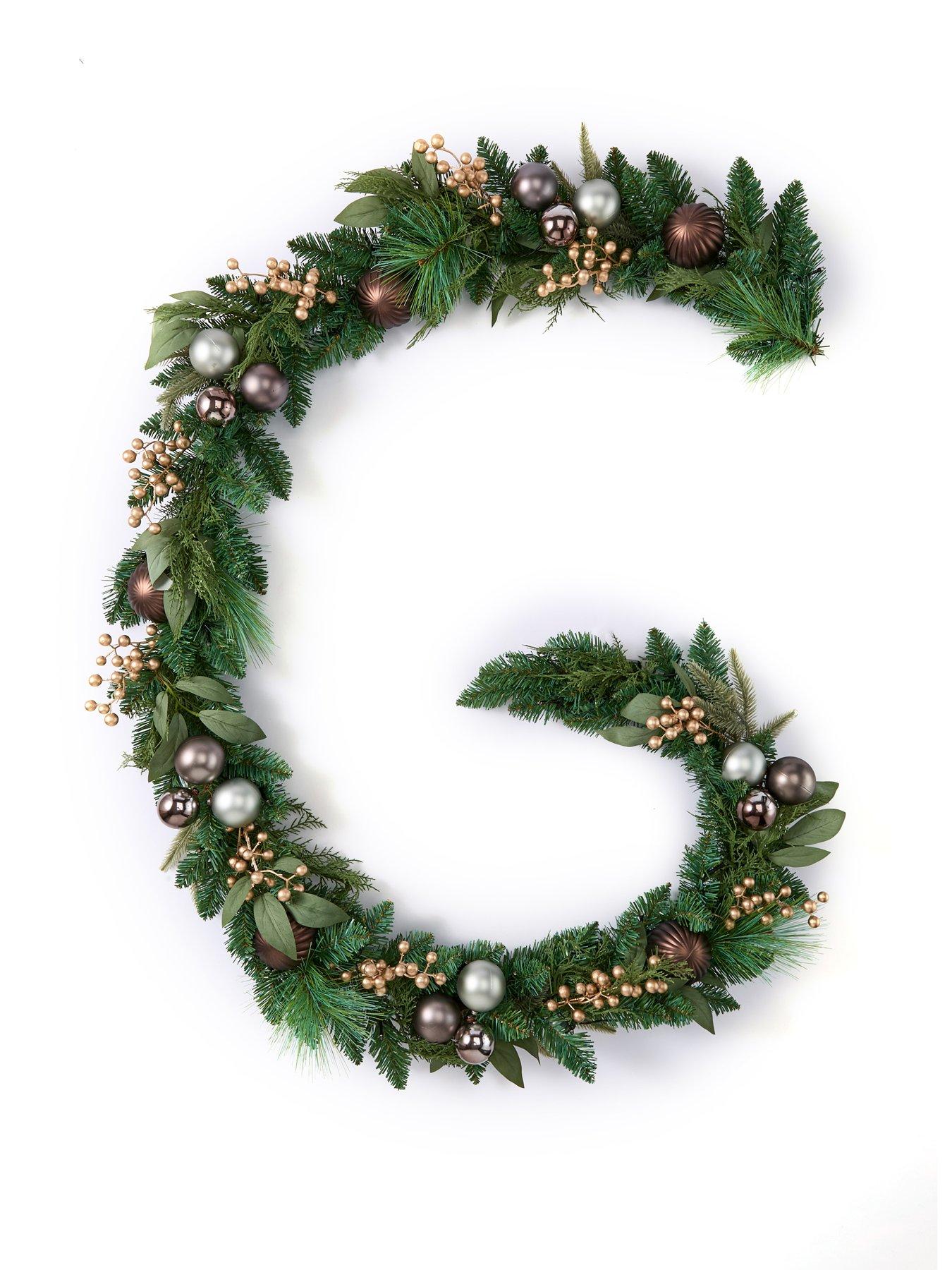 very-home-nordic-pre-lit-christmas-garland-9ftstillFront