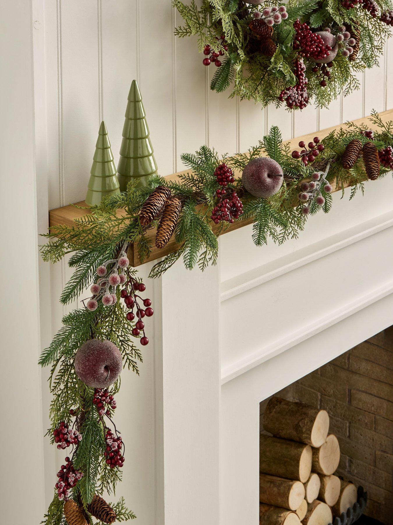 Image 1 of 4 of Very Home Apple and Berry Christmas Garland - 6ft