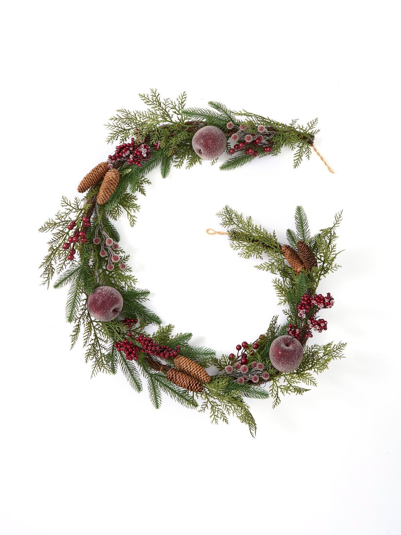 Image 2 of 4 of Very Home Apple and Berry Christmas Garland - 6ft
