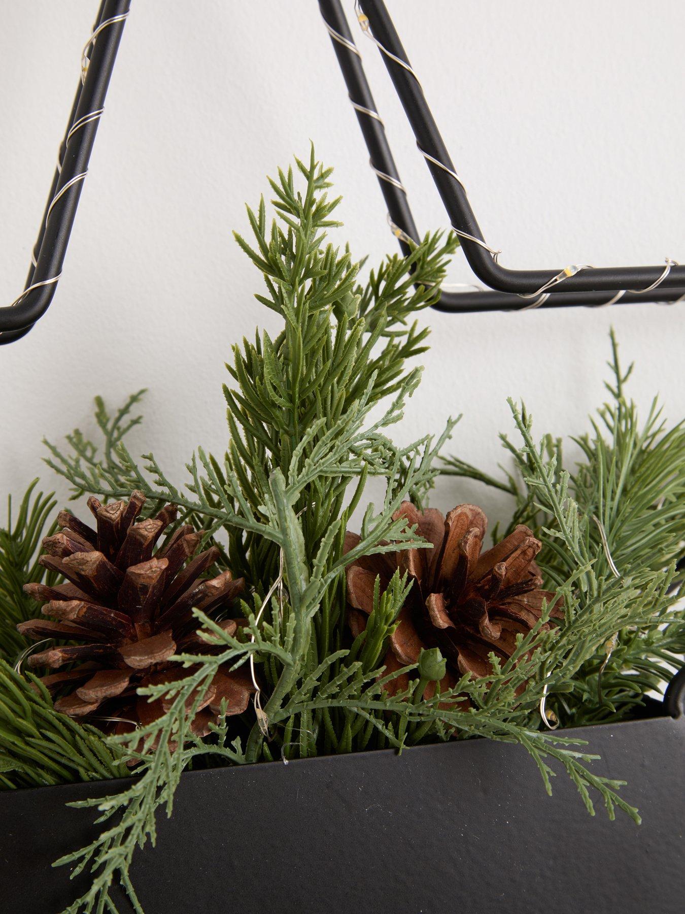 Image 5 of 6 of Very Home 39 cm Lit Star with Foliage Christmas Decoration