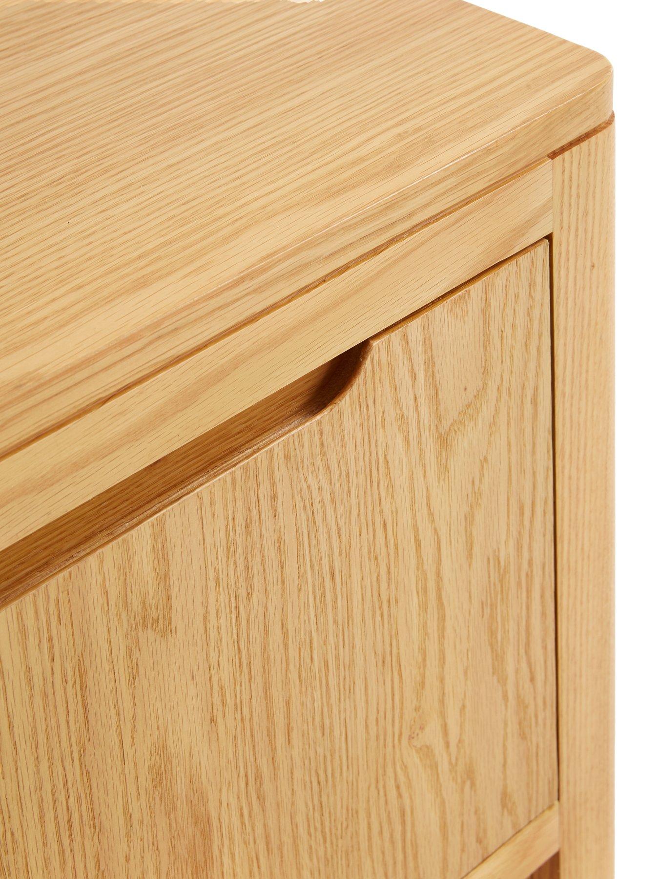 Image 6 of 7 of The Very Collection Saxon Ready Assembled&nbsp;2 Door TV Unit - Oak&nbsp;-&nbsp;fits up&nbsp;to 55 inch TV