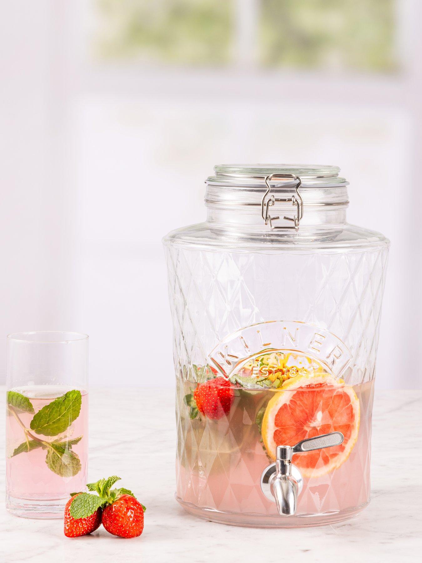 kilner-clip-top-5-litre-diamond-drinks-dispenser