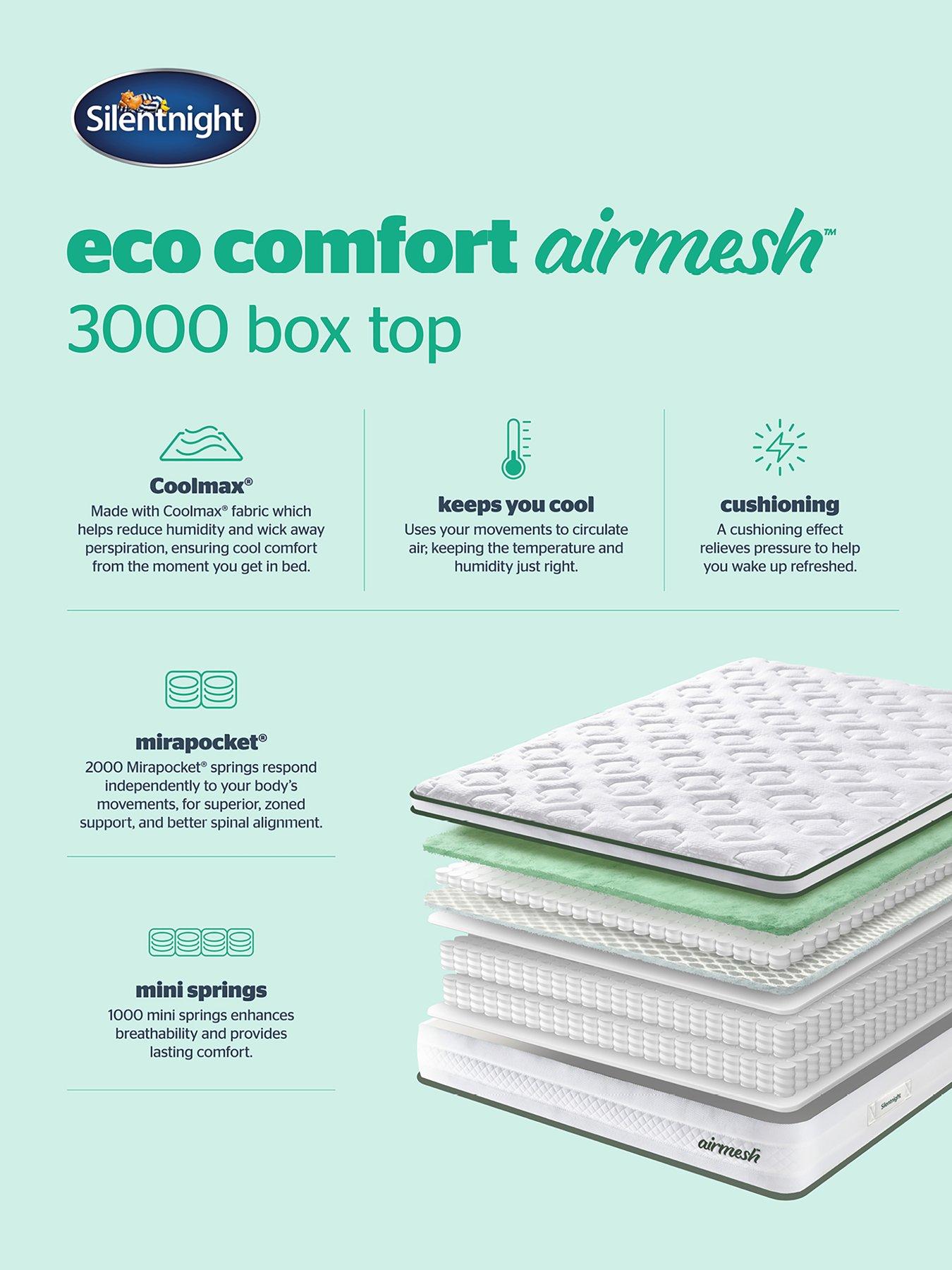 Image 6 of 8 of Silentnight Comfort Air Mesh 2000 Pocket Pillowtop Mattress
