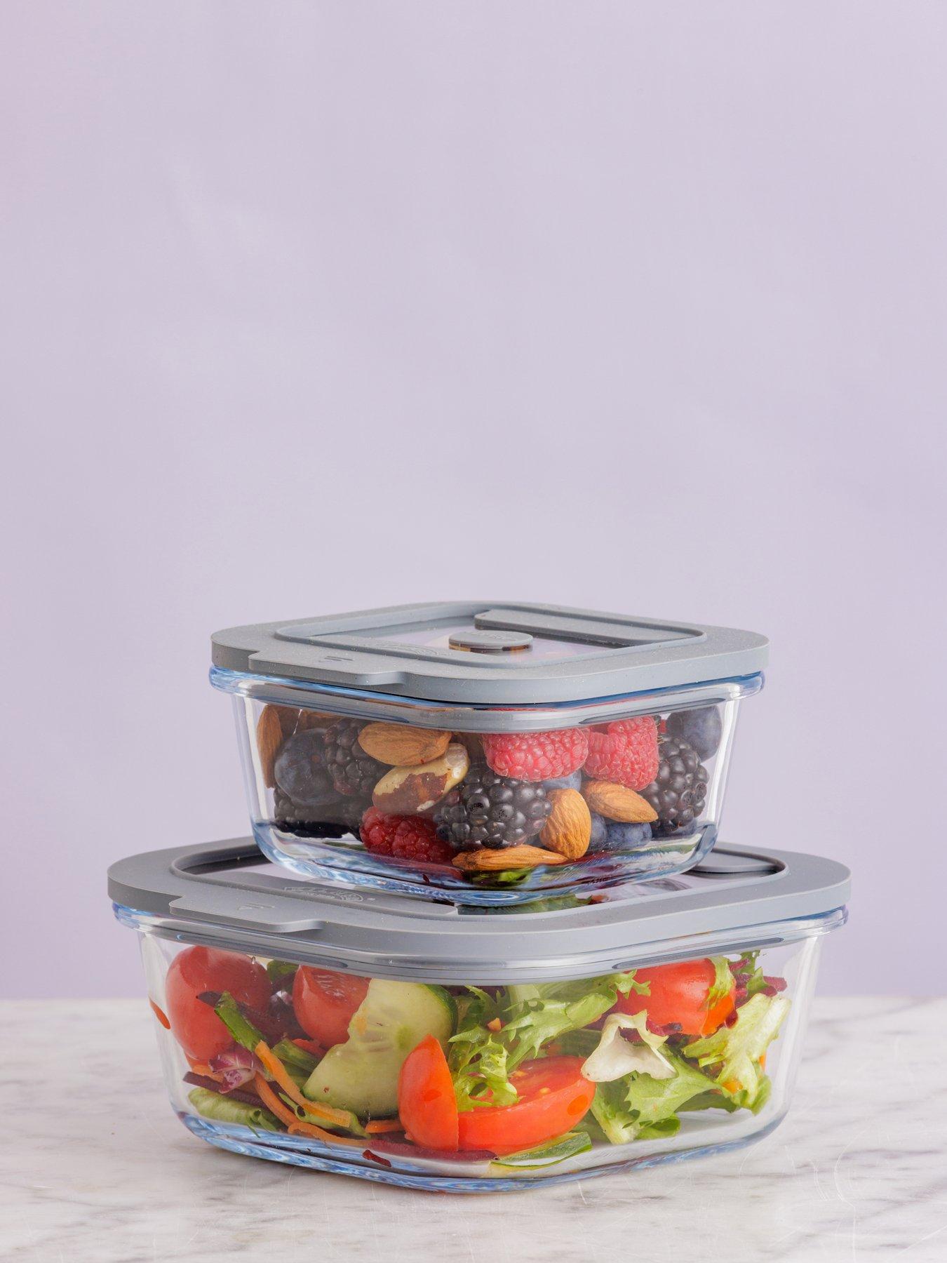 Image 1 of 7 of KILNER Fresh Storage Set of 2 Containers -&nbsp;0.8l