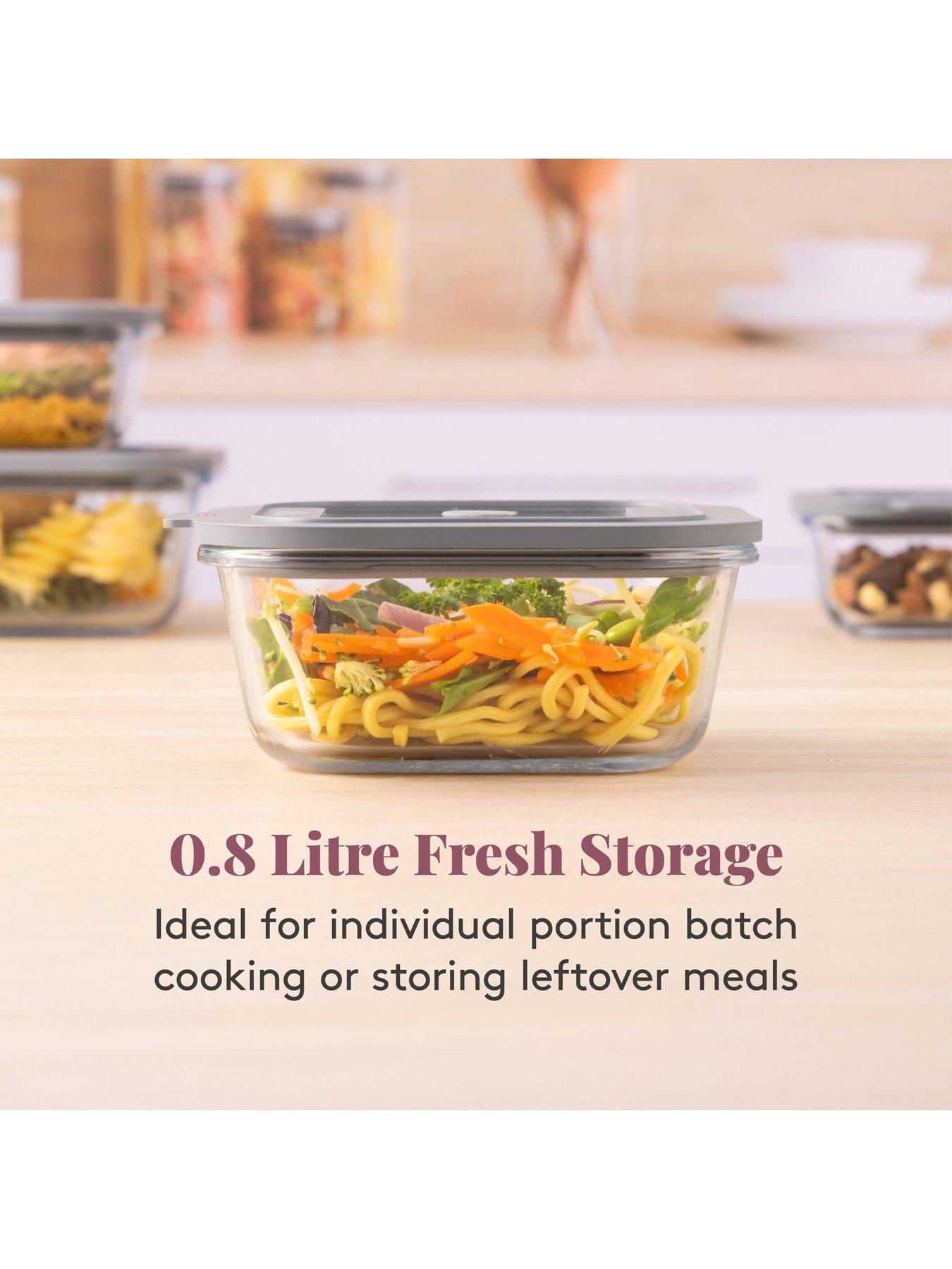 Image 6 of 7 of KILNER Fresh Storage Set of 2 Containers -&nbsp;0.8l