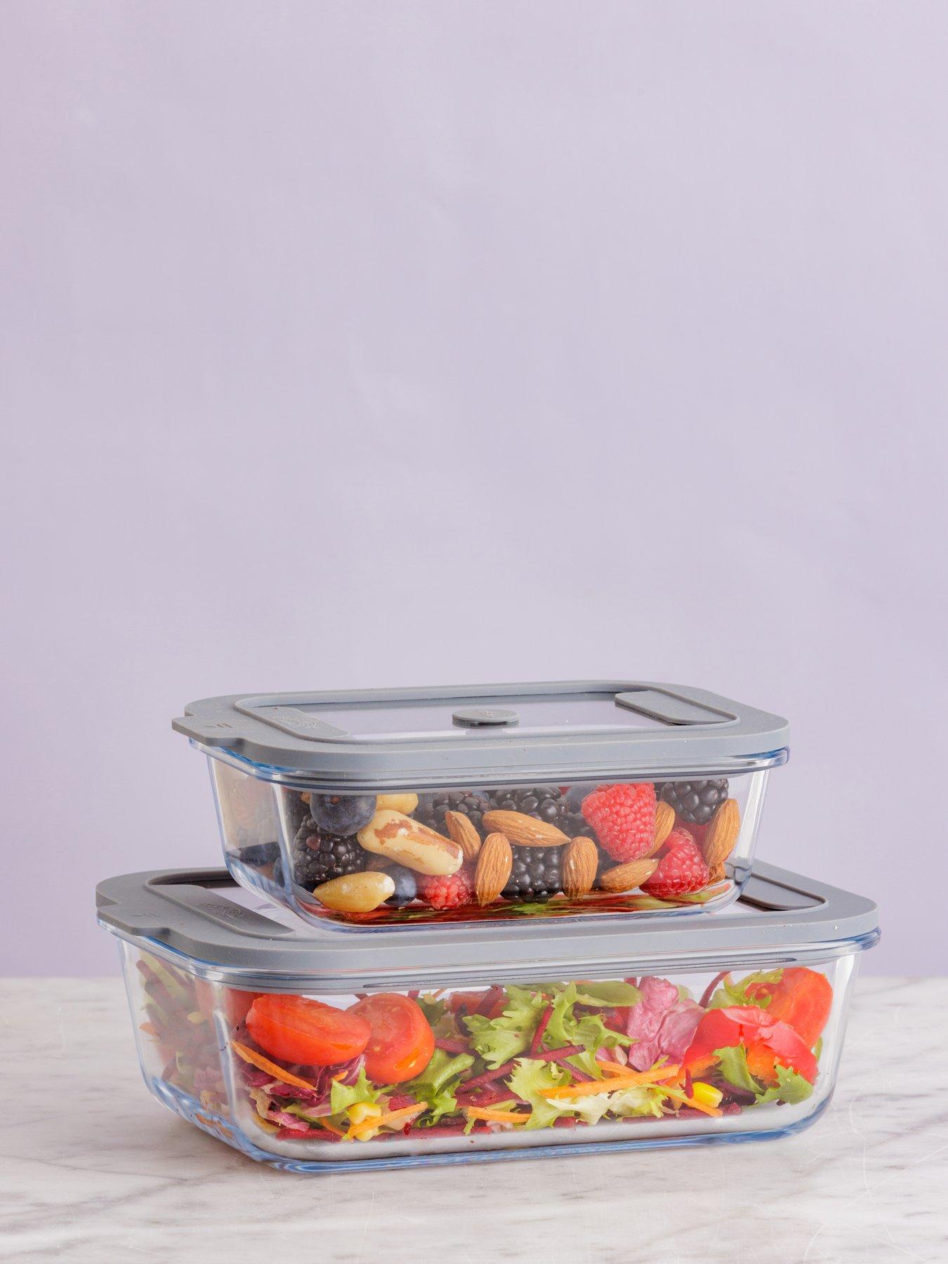 Image 1 of 7 of KILNER Fresh Storage Set of Containers&nbsp;-&nbsp;2&nbsp;- 1.5l