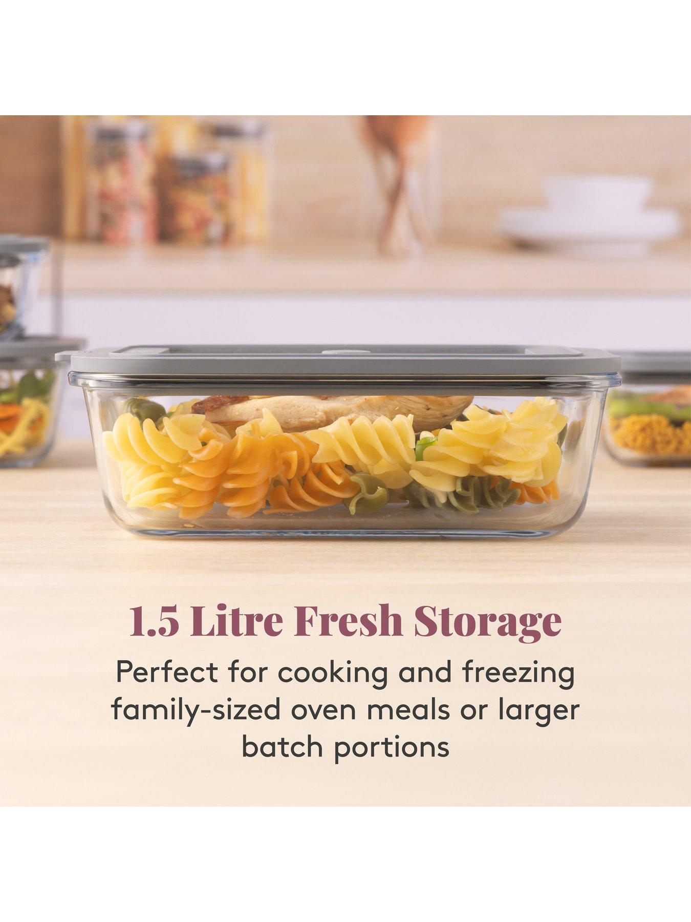 Image 6 of 7 of KILNER Fresh Storage Set of Containers&nbsp;-&nbsp;2&nbsp;- 1.5l