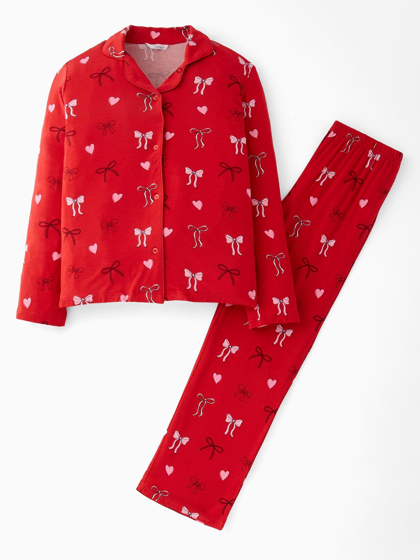 The Very Collection Girls Jersey Revere PJ - Red