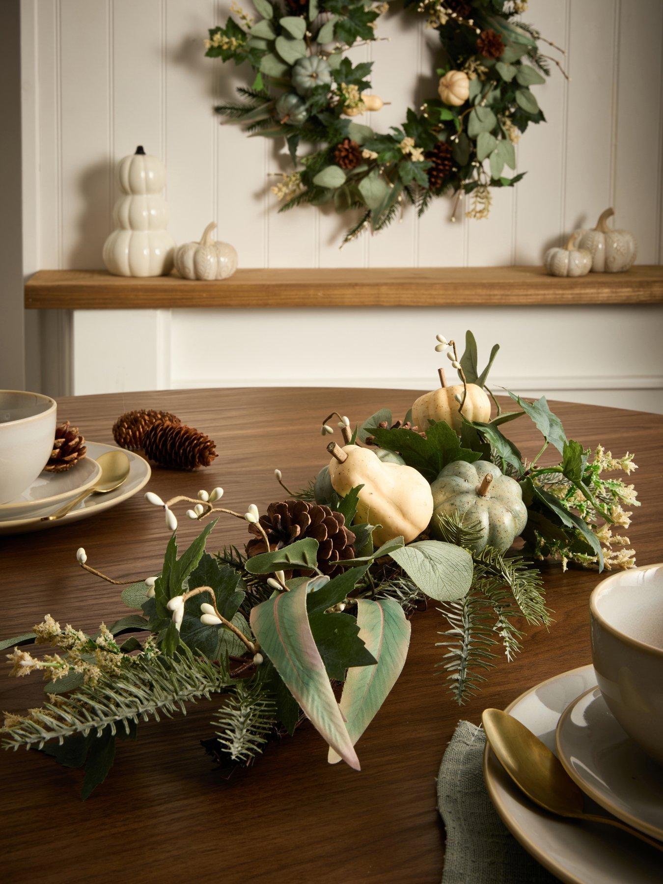 scottish-everlastings-80nbspcm-premium-autumnnbsppumpkin-table-centrepiece-swag-greenfront