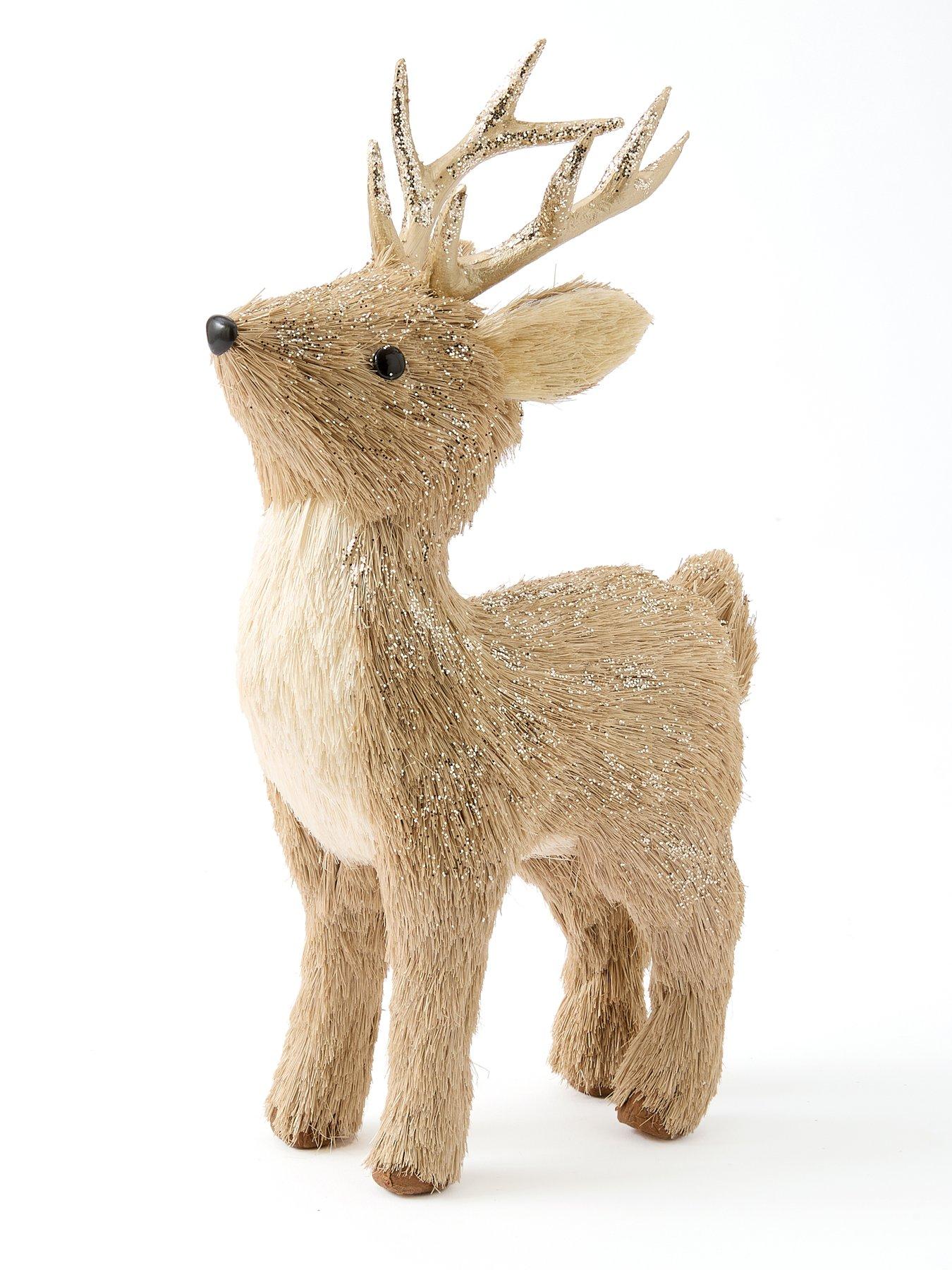 the-christmas-gift-co-set-of-2nbspstanding-straw-deer-christmas-decorationsnbsp-nbsp21-cm13nbspcmdetail