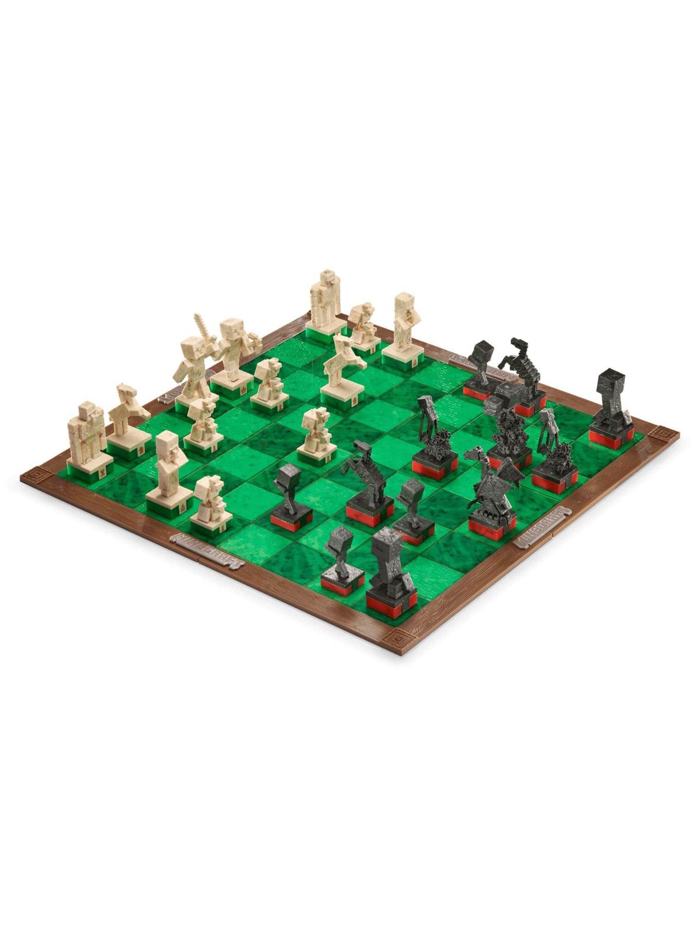 Image 2 of 8 of Minecraft The Noble Collection&nbsp;Minecraft Chess Set - A Board Game for The Whole Family