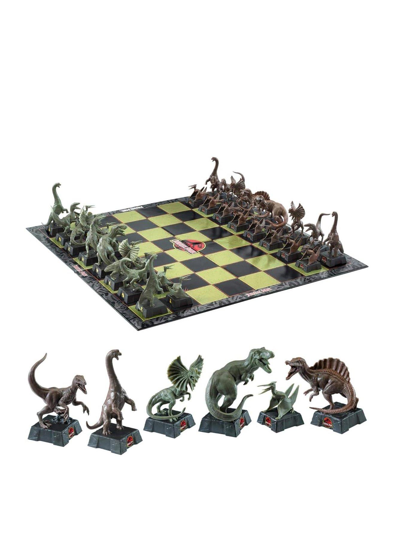 Image 1 of 7 of Jurassic Park The Noble Collection&nbsp;Jurassic Park Chess Set