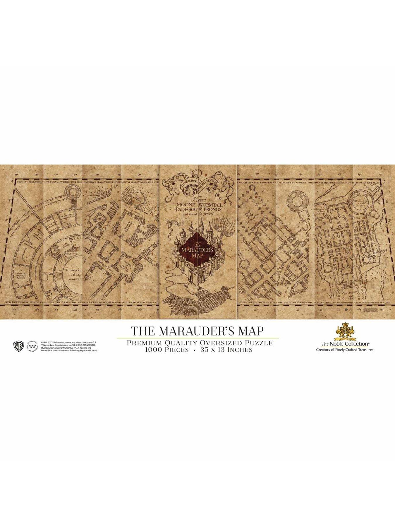 Image 4 of 5 of Harry Potter Harry Potter Marauders Map 1000 Piece Puzzle - The Noble Collection