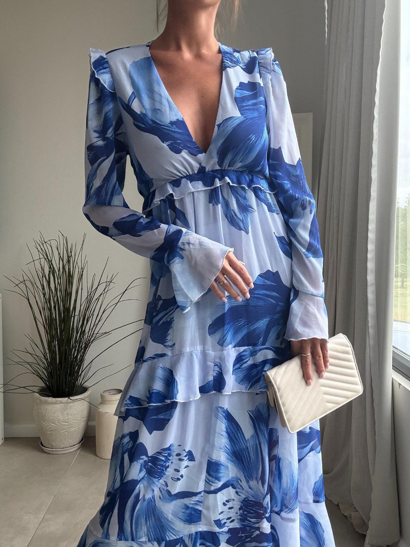 Image 2 of 4 of Style Cheat Birdie Dress - Blue