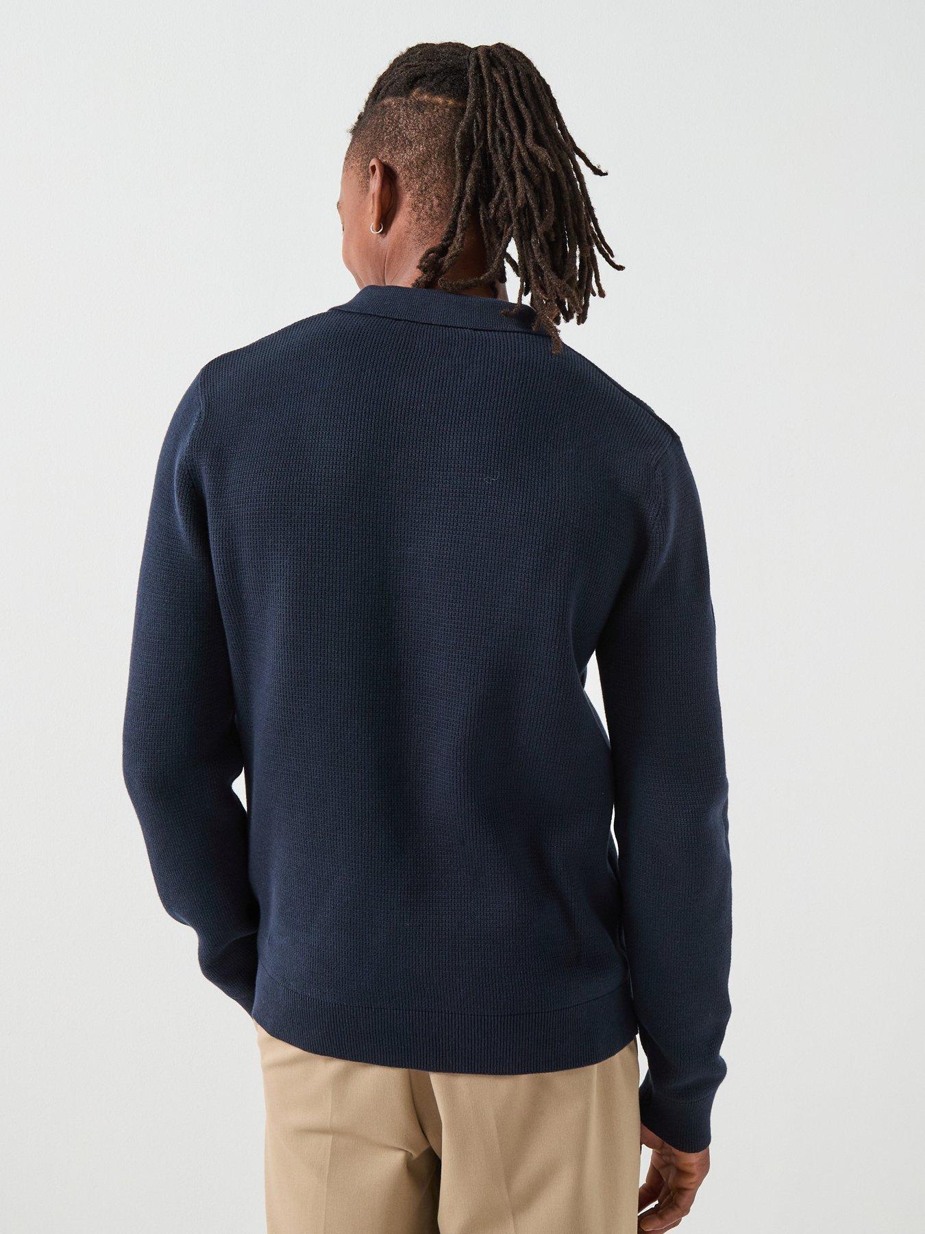 Image 2 of 6 of Selected Selected Dane Long Sleeve Knitted Polo Top