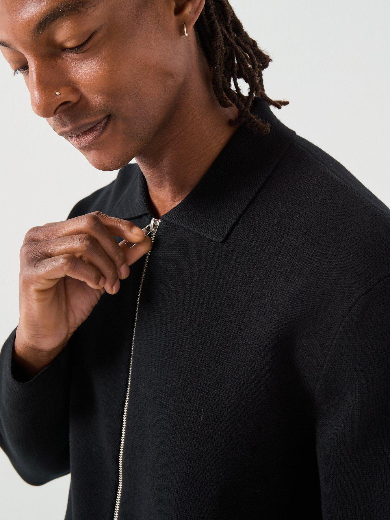 selected-selected-mike-long-sleeve-full-zip-knitted-cardiganoutfit