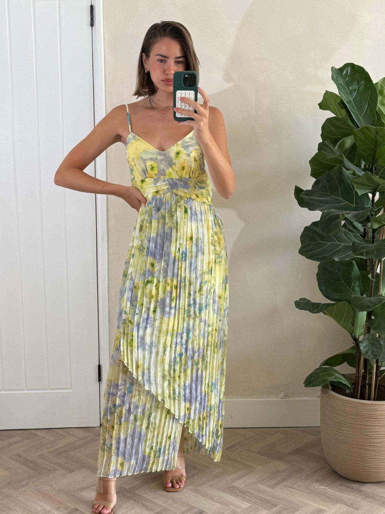 undefined Strappy Tony Dress - Yellow