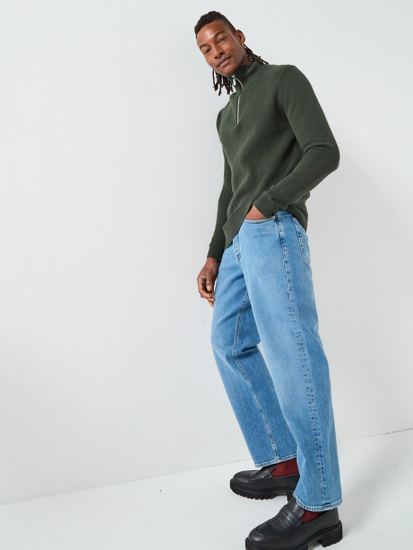 Image 3 of 6 of Selected Loose Fit Ben Kori Light Wash Jeans