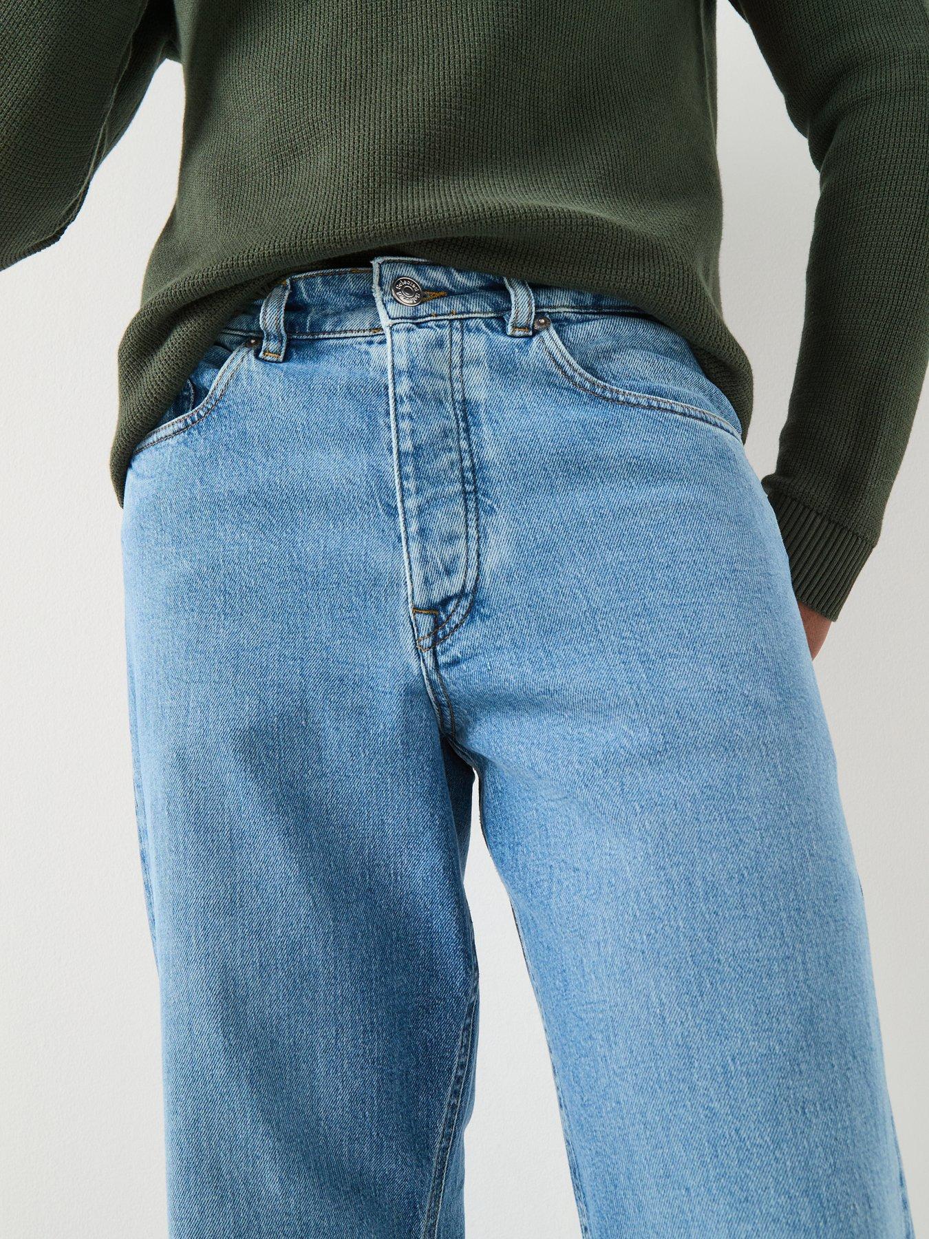 Image 4 of 6 of Selected Loose Fit Ben Kori Light Wash Jeans