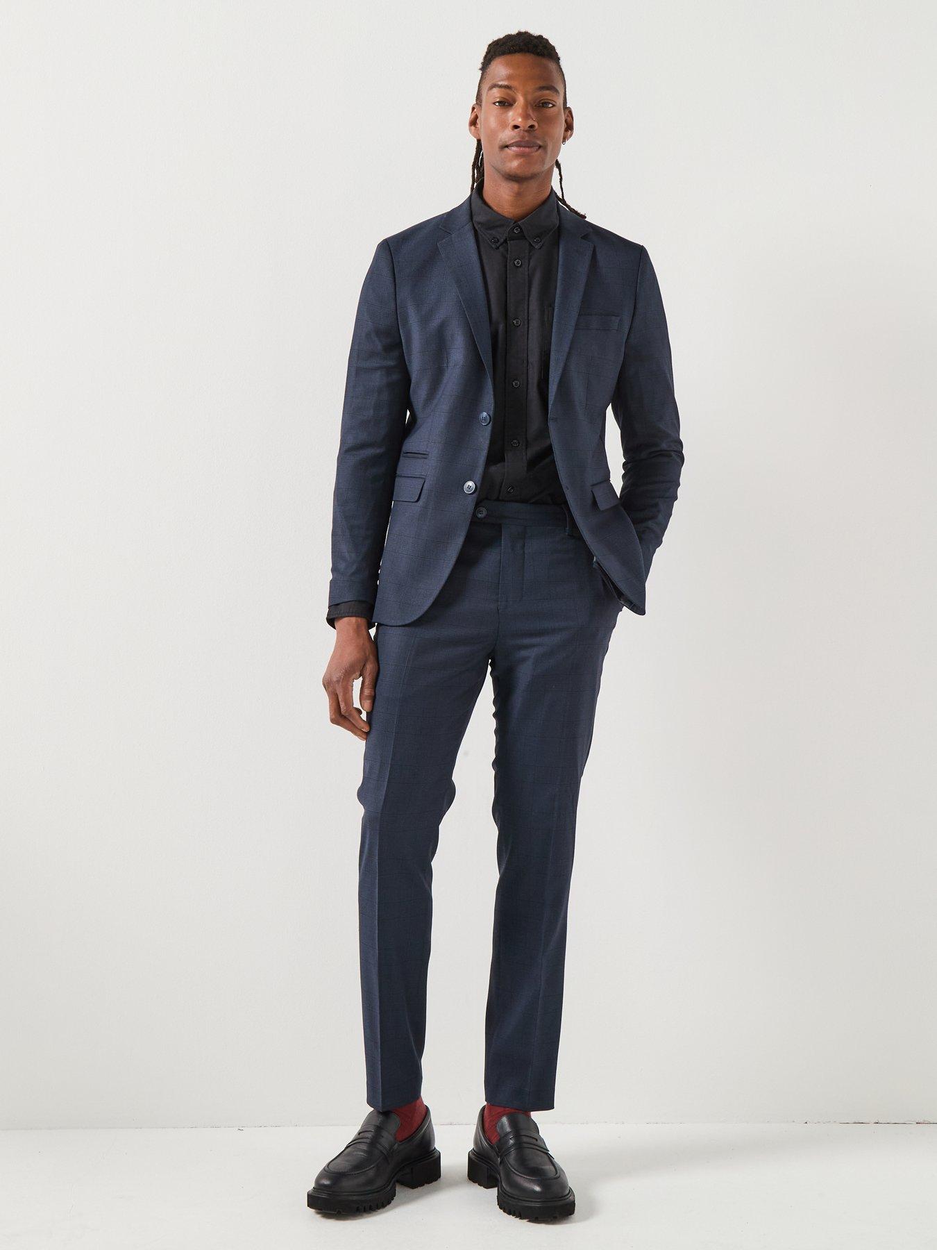 Image 3 of 6 of Selected Selected Slim Fit Neil Check Suit Trouser