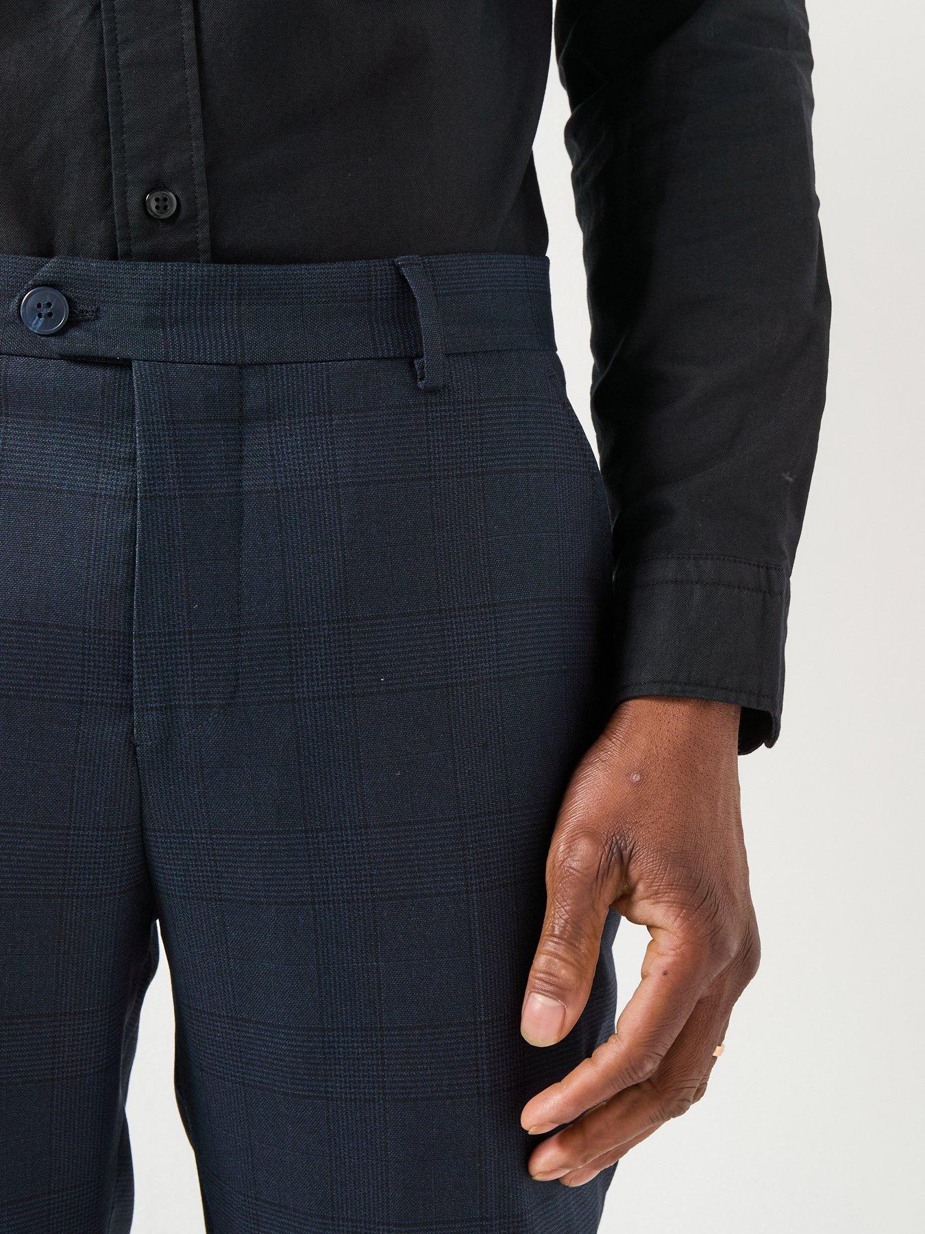 Image 4 of 6 of Selected Selected Slim Fit Neil Check Suit Trouser