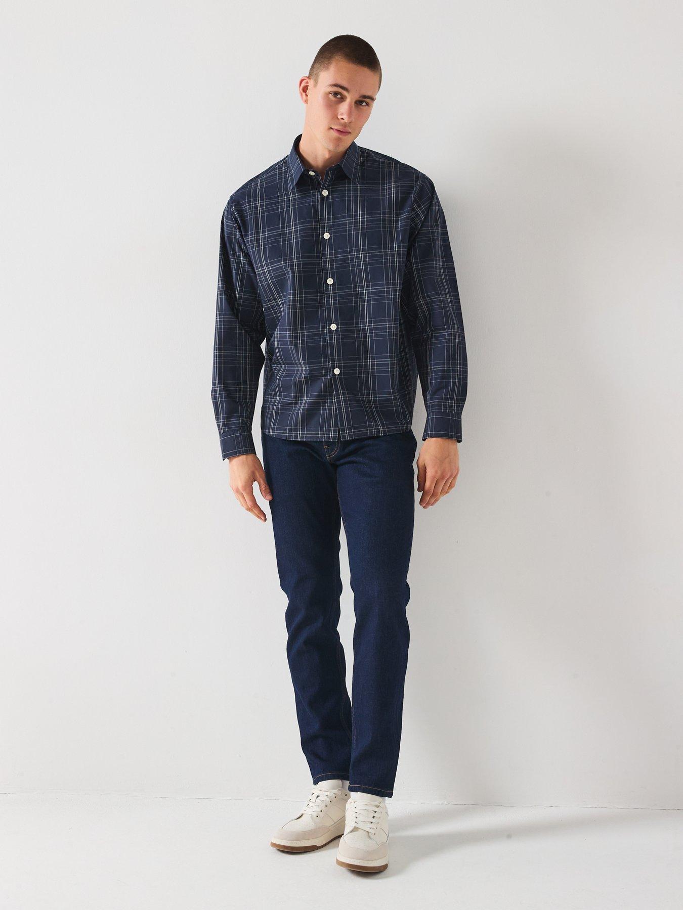 Image 3 of 6 of Selected Selected Ben Long Sleeve Checked Casual Shirt