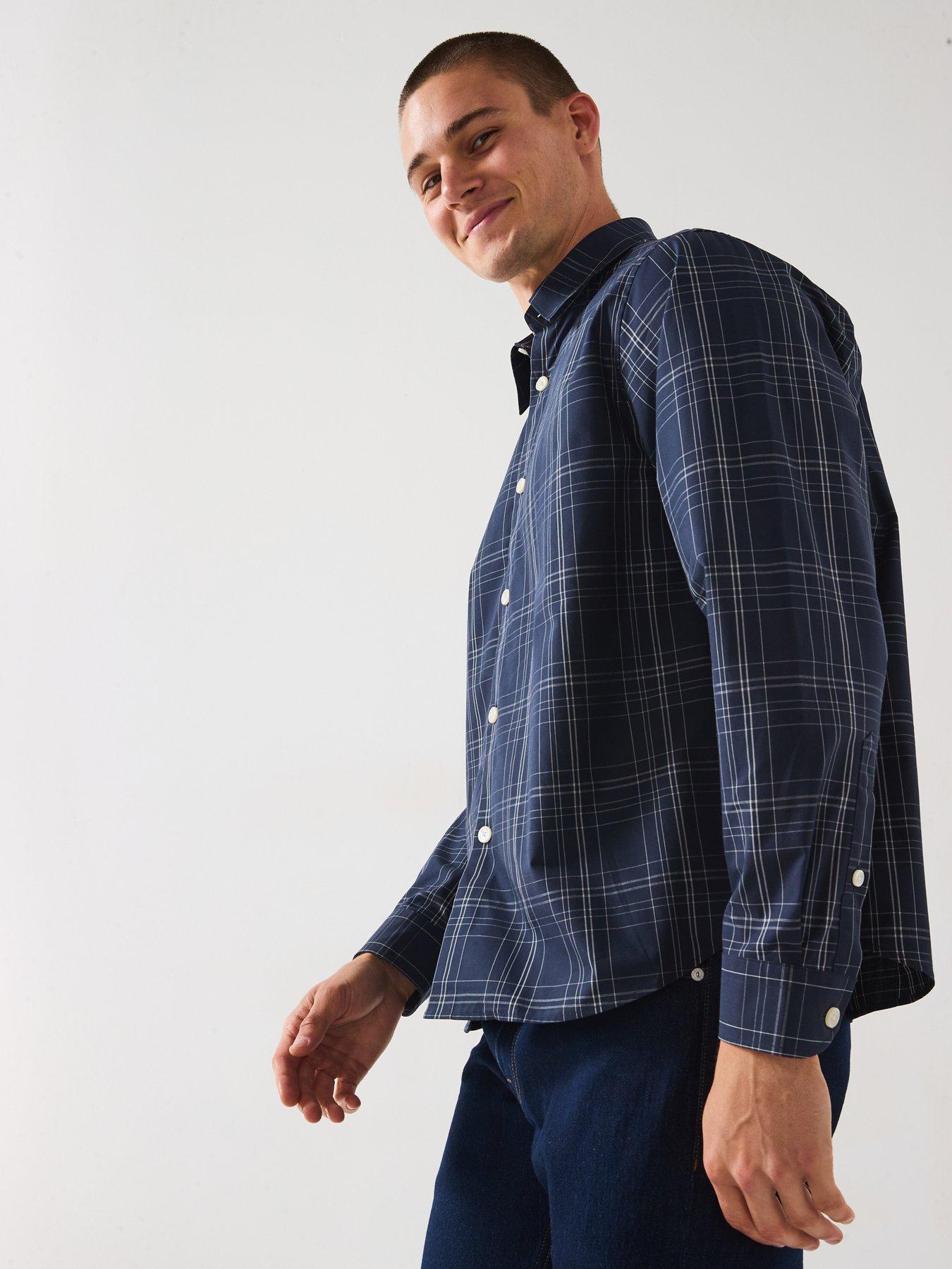 Image 6 of 6 of Selected Selected Ben Long Sleeve Checked Casual Shirt