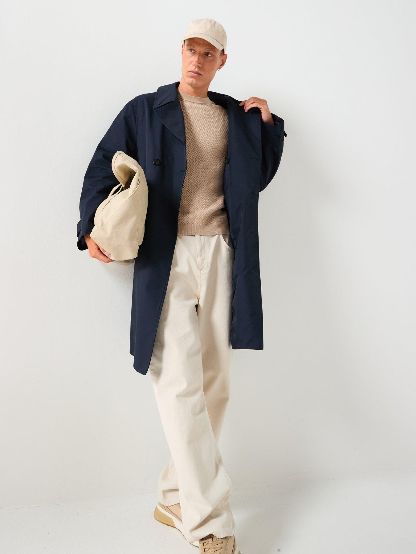 Image 3 of 6 of Selected Homme Marcus Trenchcoat - Navy