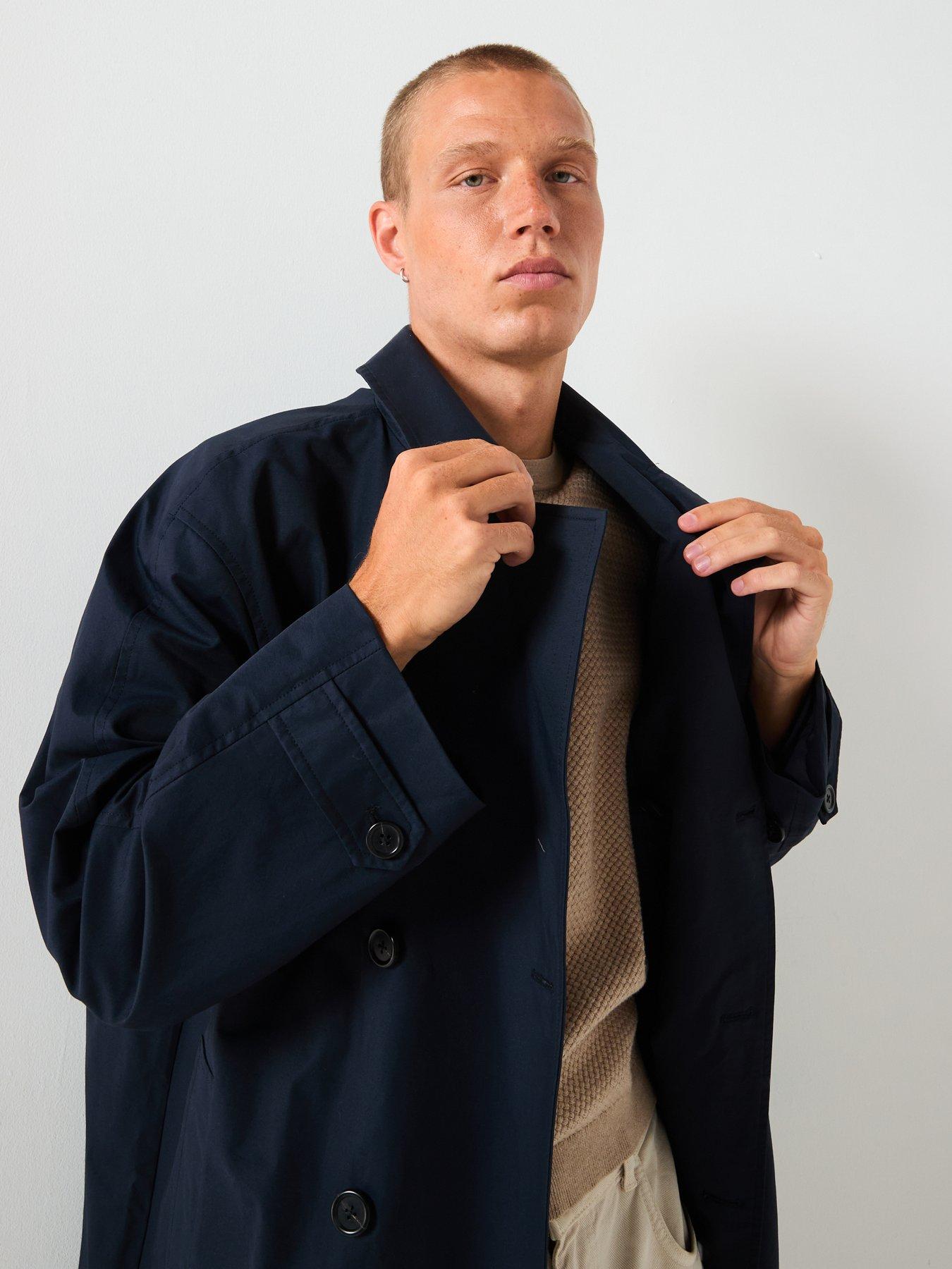 Image 6 of 6 of Selected Homme Marcus Trenchcoat - Navy