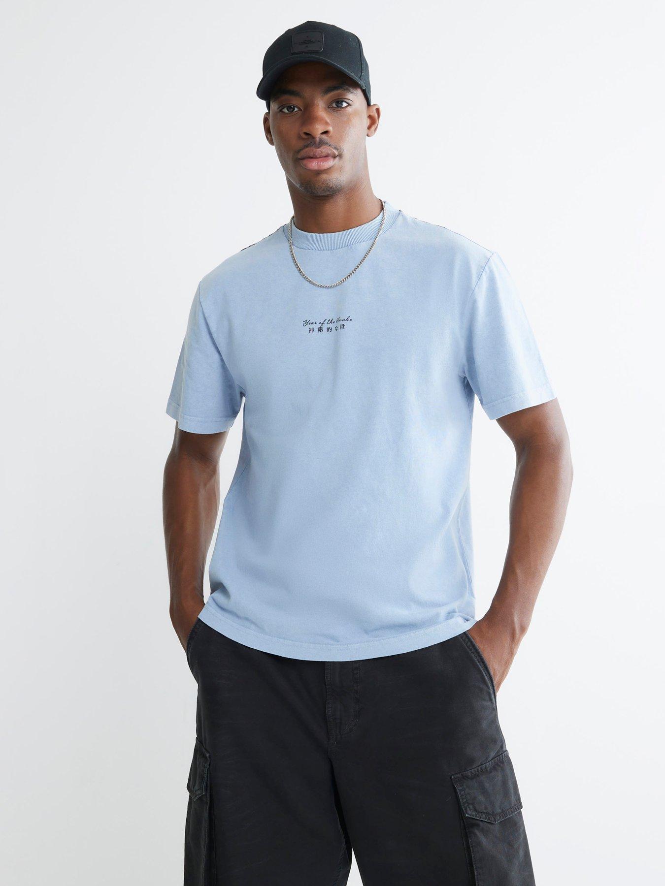 undefined River Island Japanese Washed Graphic T-shirt