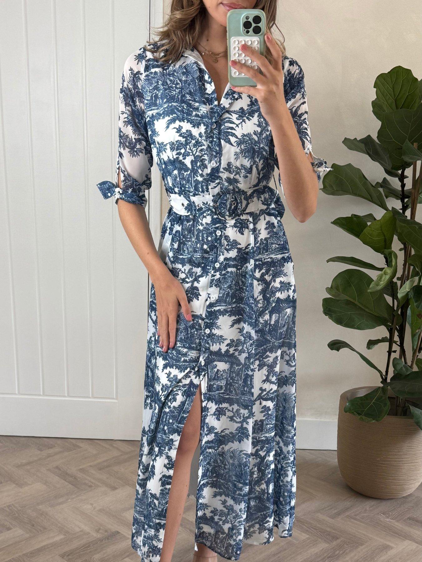 Image 3 of 4 of Style Cheat Floral Daphne - Blue