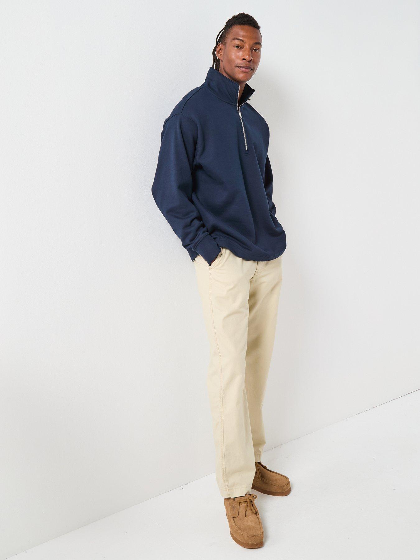 Image 3 of 6 of Selected Selected Aron Long Sleeve Half Zip Sweat