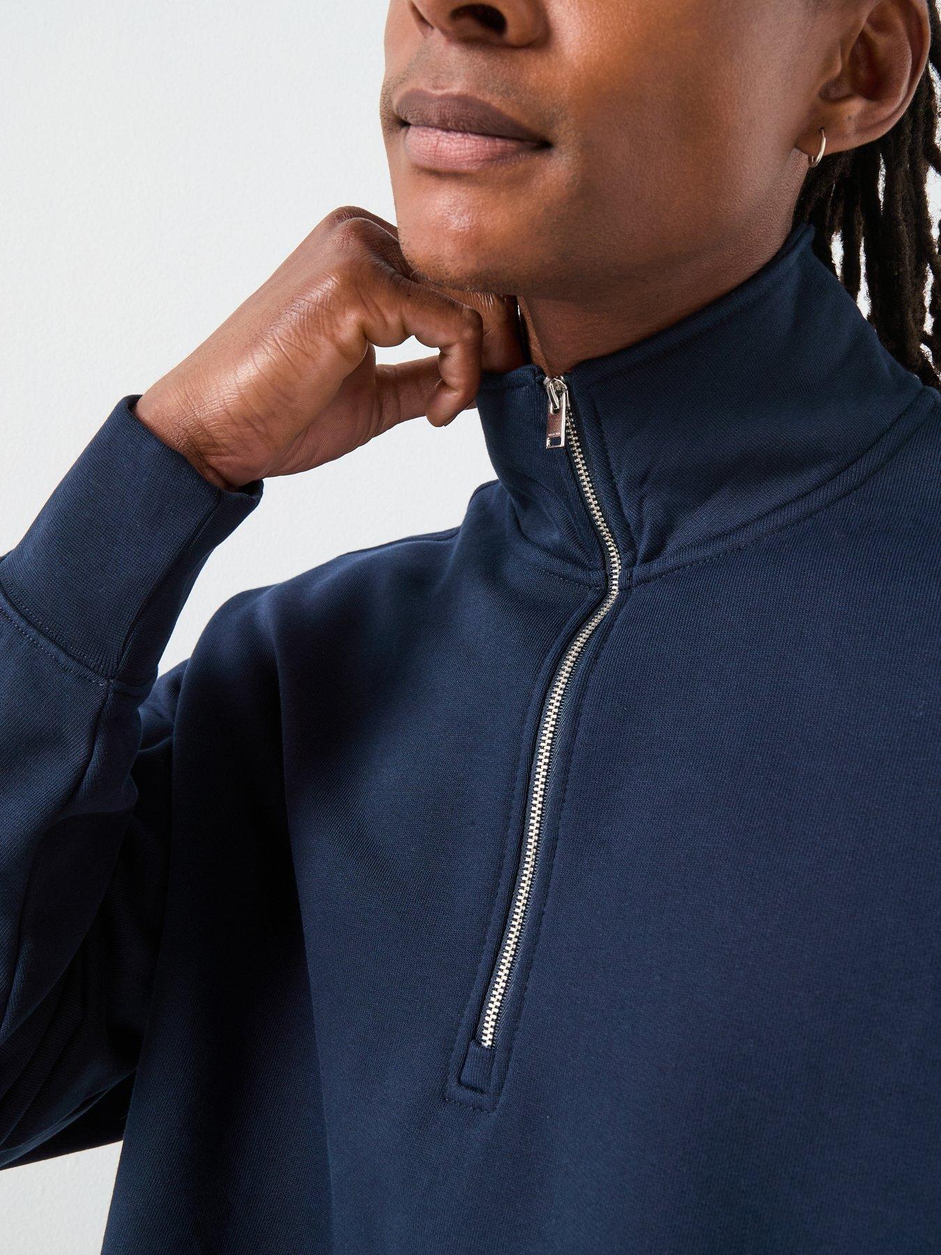 Image 5 of 6 of Selected Selected Aron Long Sleeve Half Zip Sweat