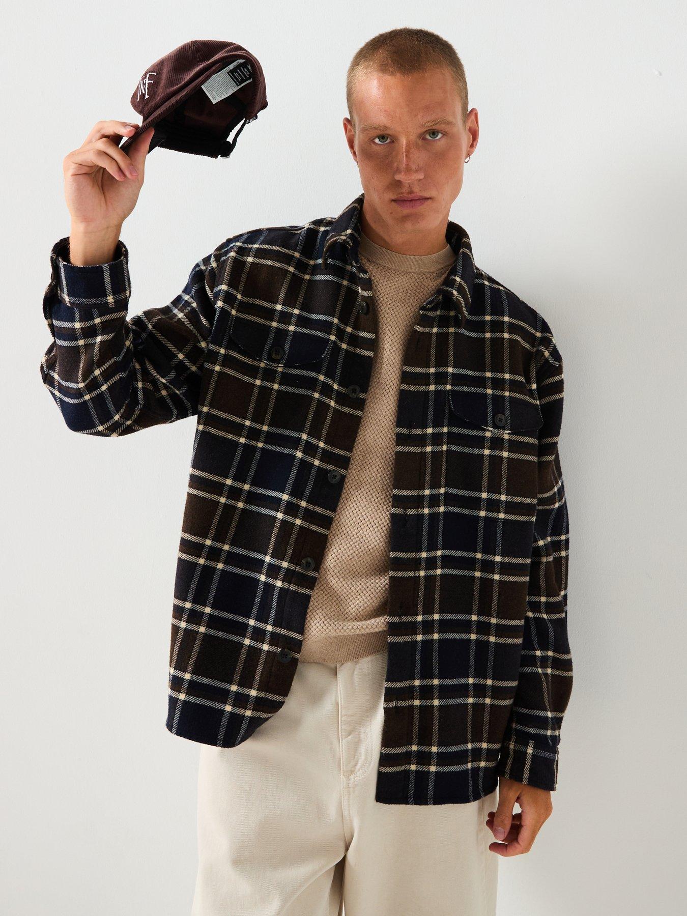 selected-homme-pablo-wool-checked-casual-shirt-brownback