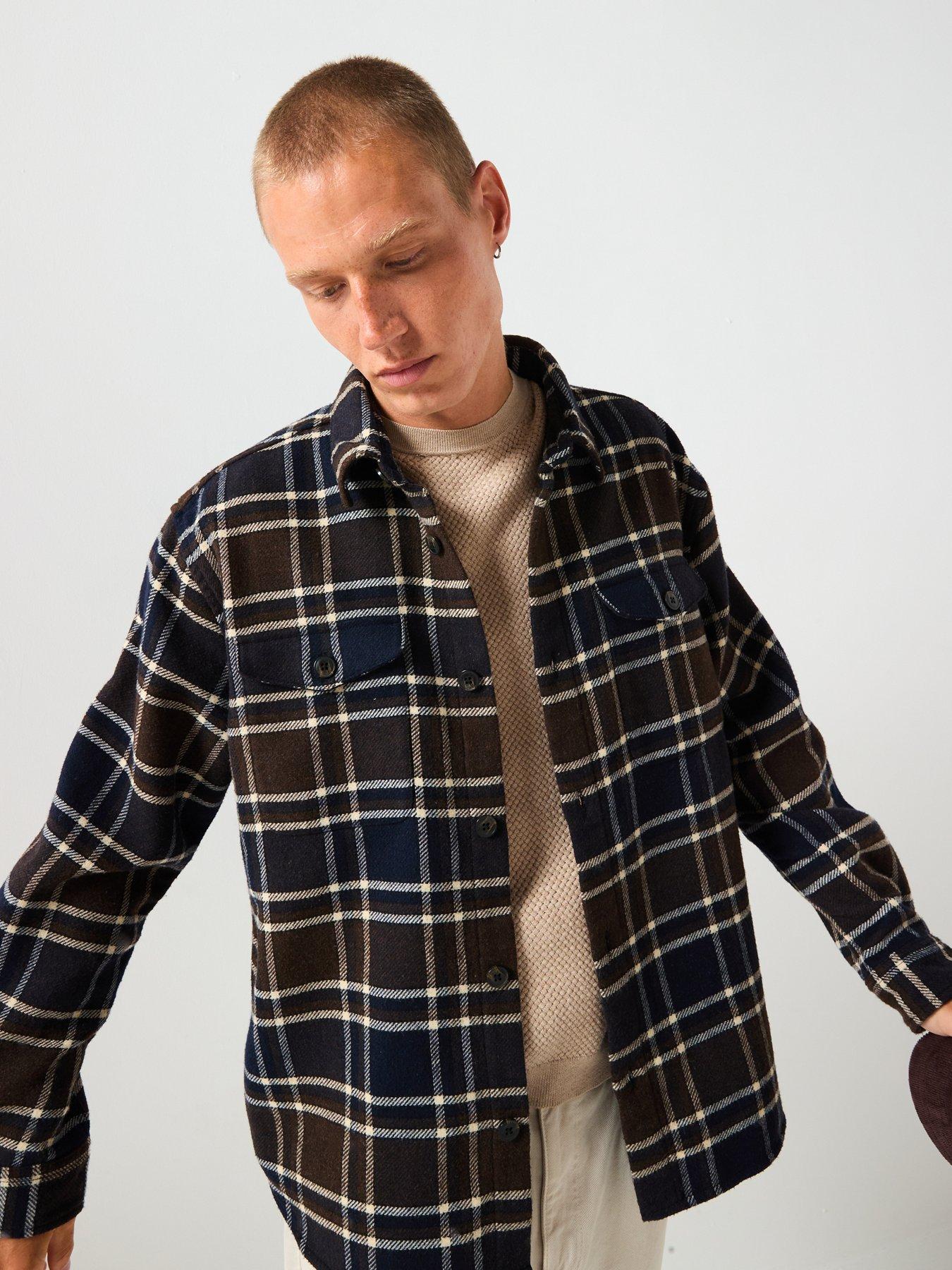 selected-homme-pablo-wool-checked-casual-shirt-browndetail