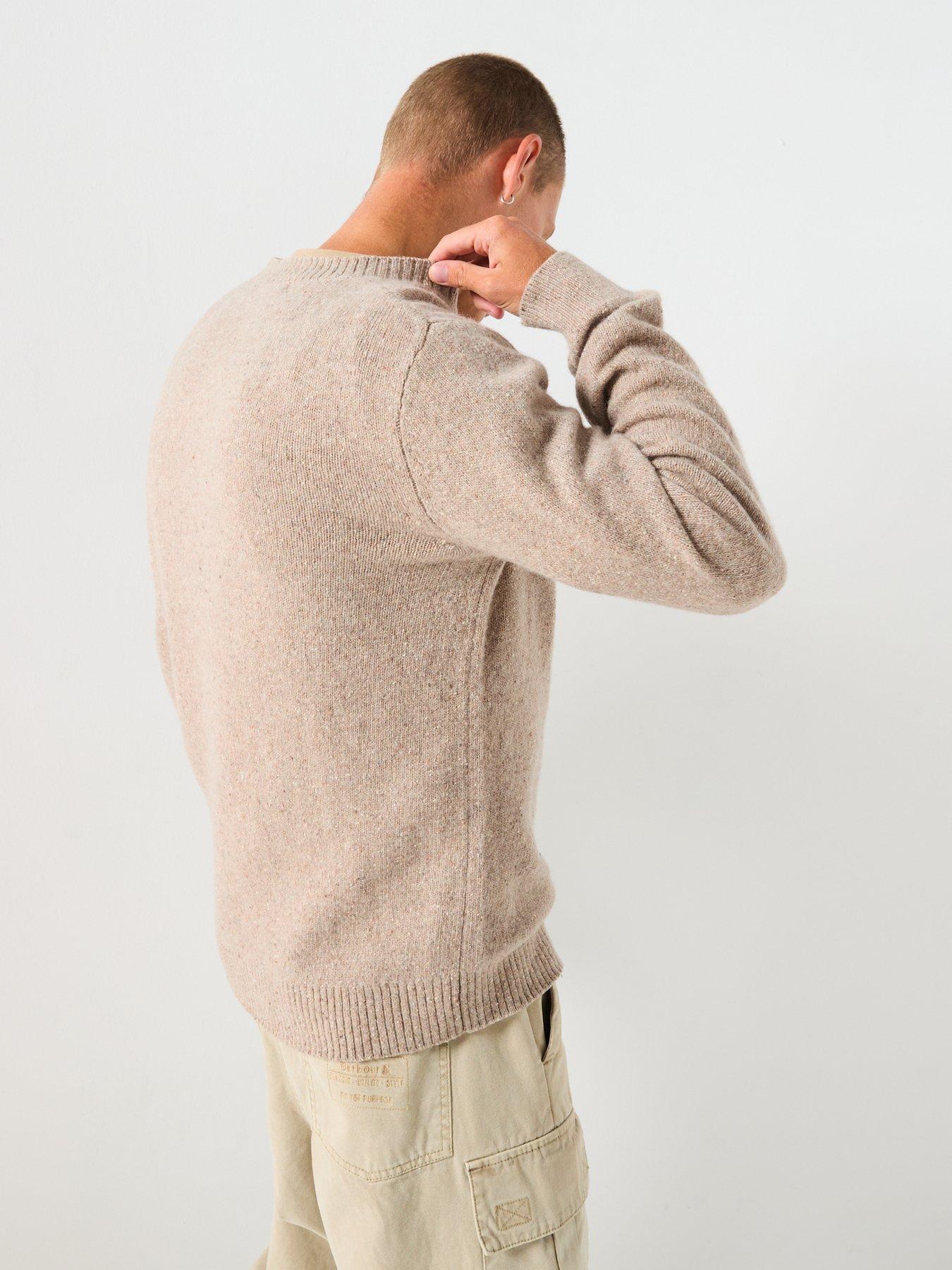 Image 2 of 5 of Selected Neil Long Sleeve Neppy Wool Knitted Jumper