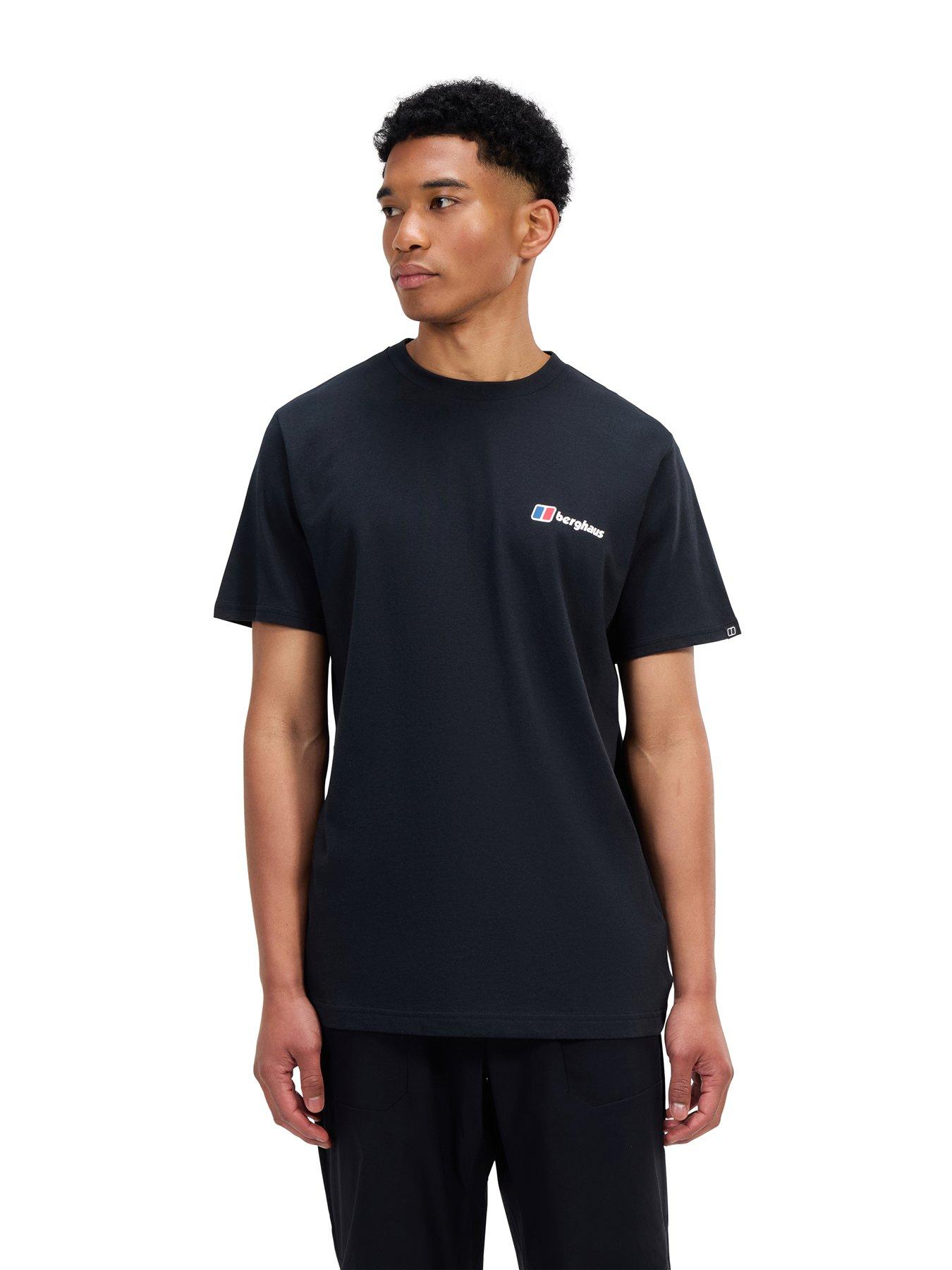 Berghaus Mens Berghaus Front  &  Back Tee - Black