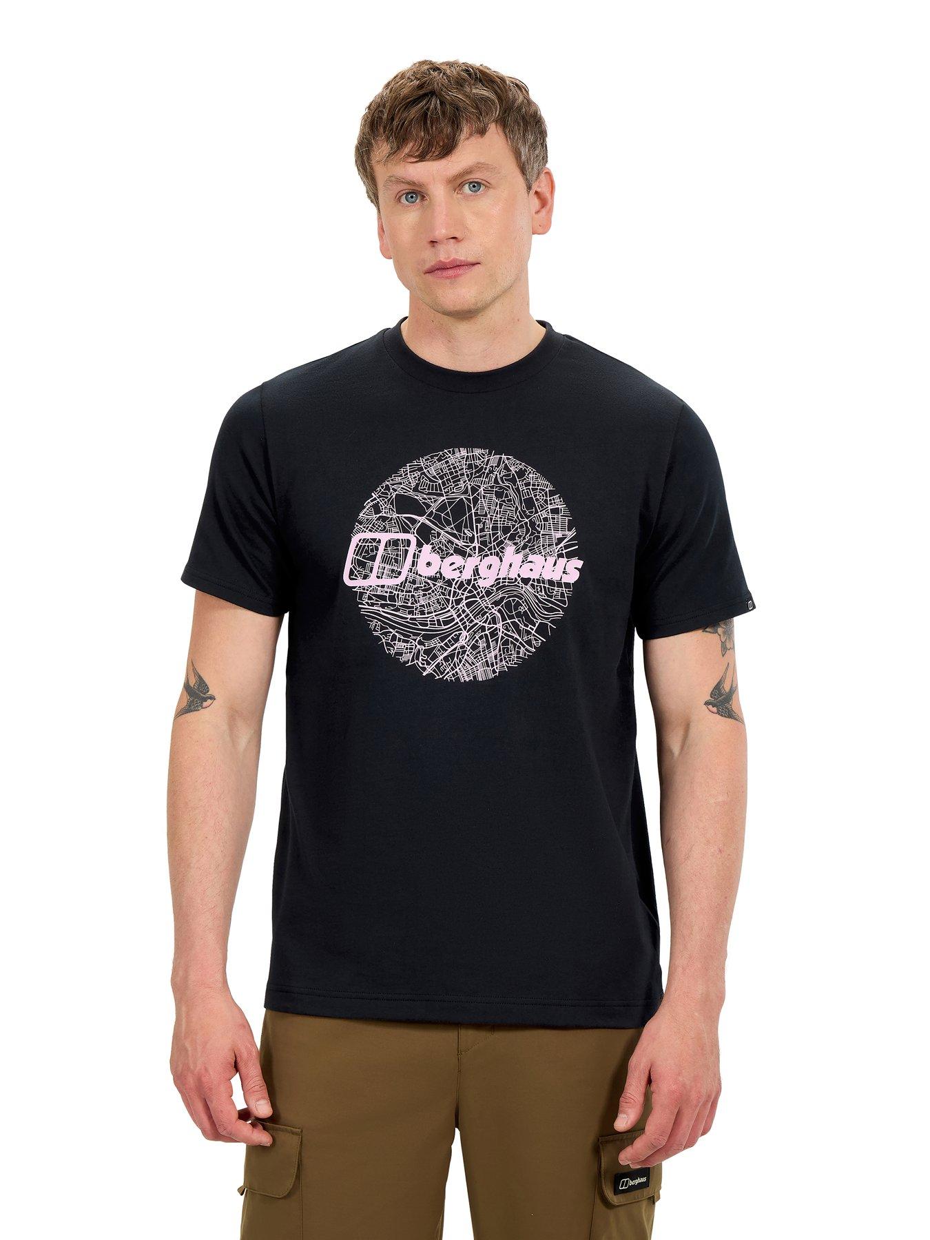 Image 1 of 6 of Berghaus Mens Map Of The Toon Tee - Black