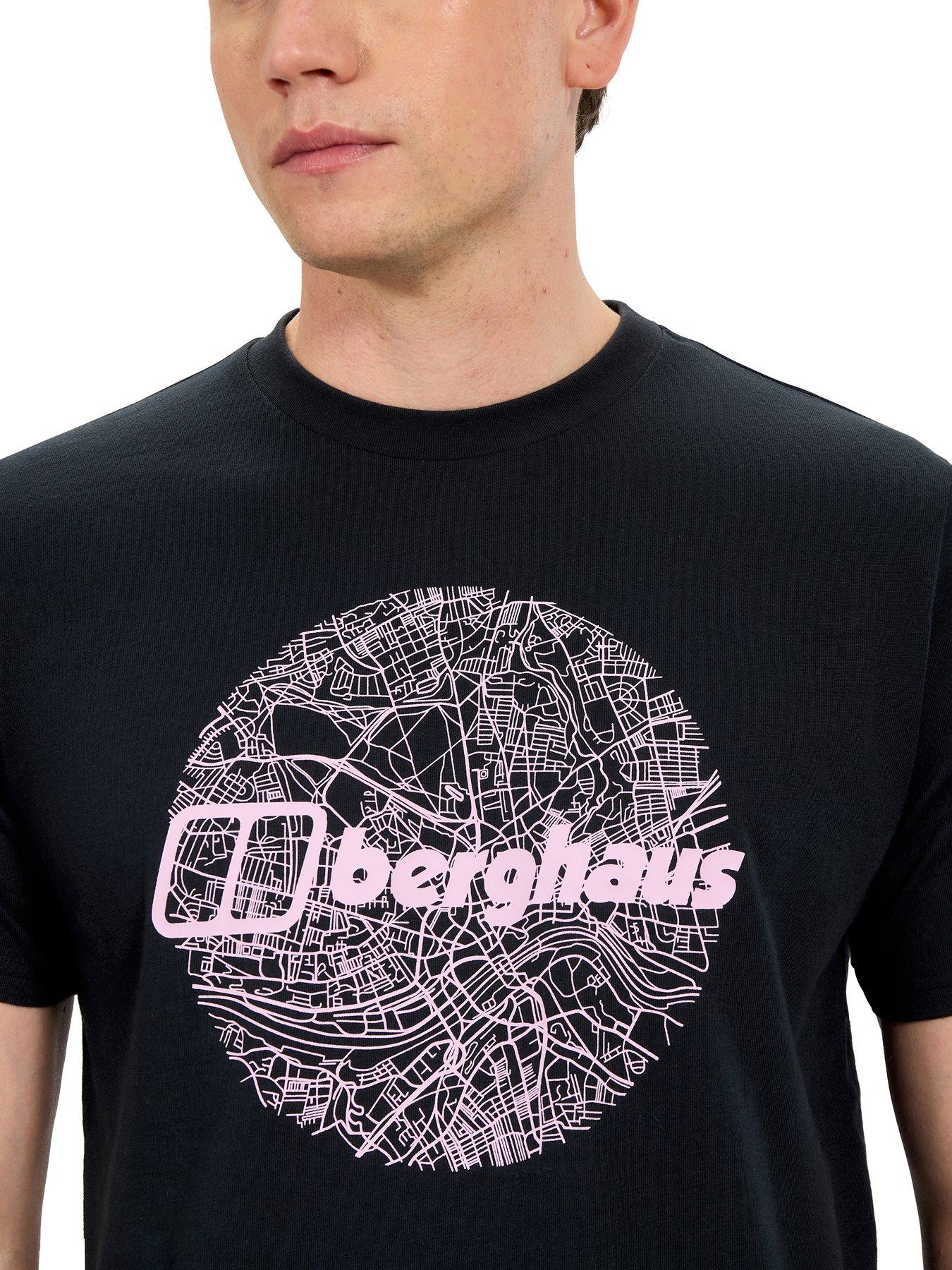 Image 4 of 6 of Berghaus Mens Map Of The Toon Tee - Black