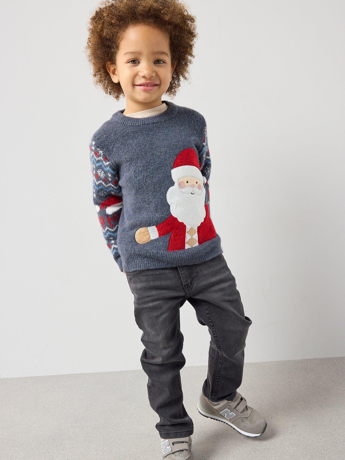 the-very-collection-boys-christmas-fairisle-santa-knitted-jumper-multiback