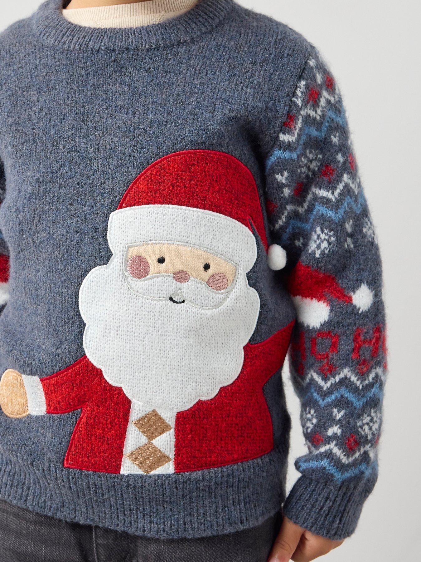 the-very-collection-boys-christmas-fairisle-santa-knitted-jumper-multioutfit