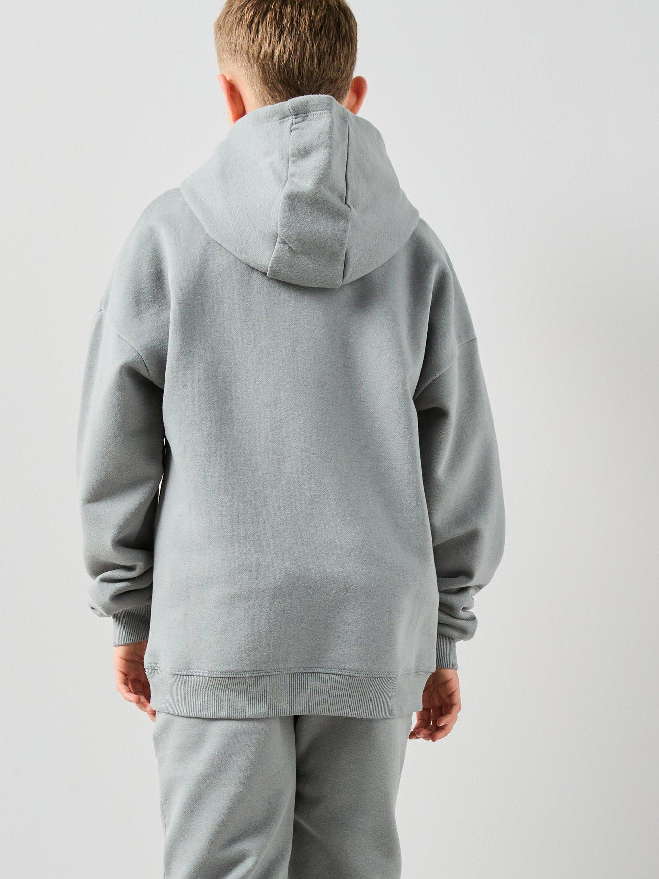 Image 2 of 6 of The Very Collection Boys Drop Shoulder Hoodie And Jogger Set - Grey