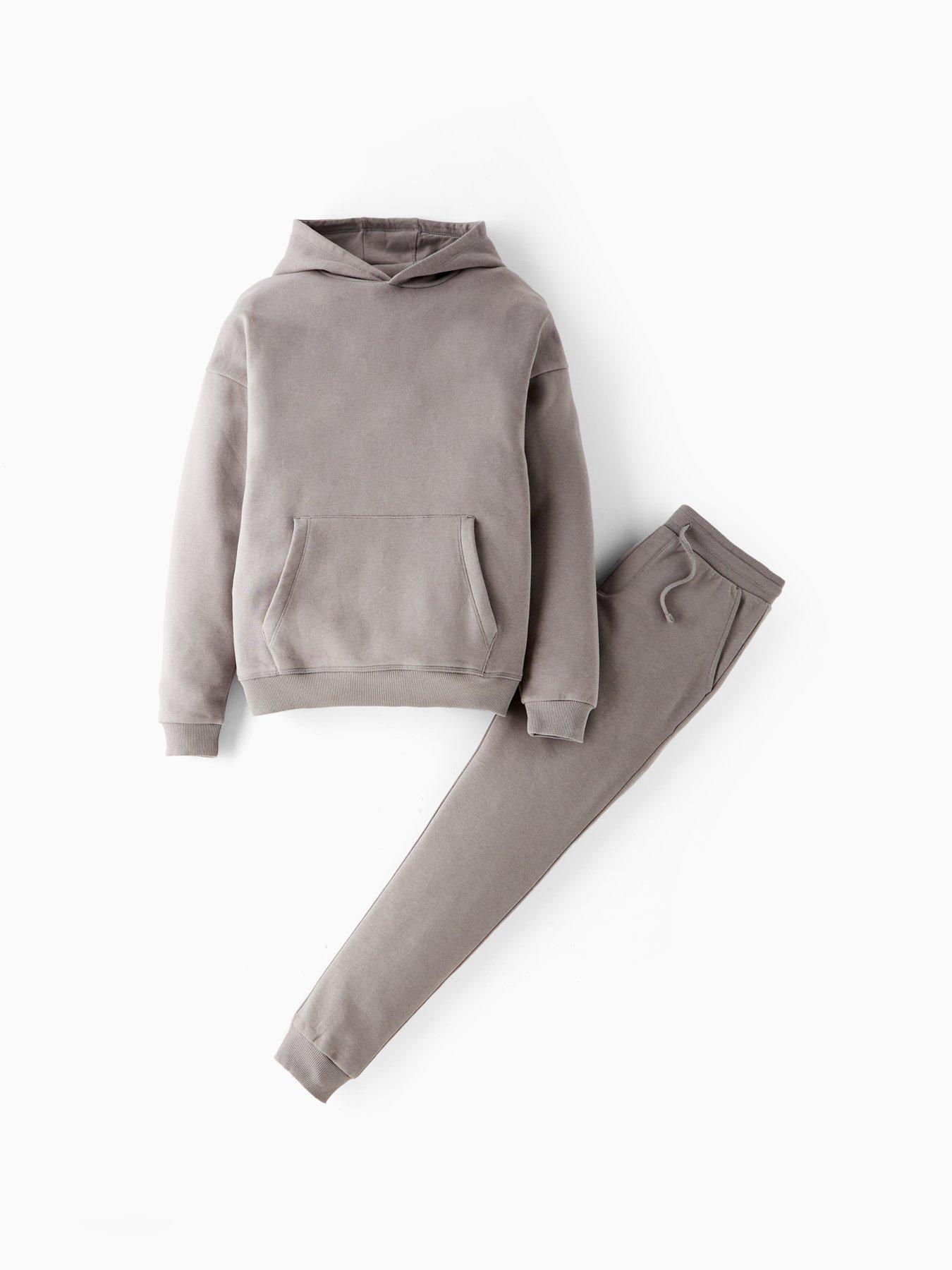 Image 6 of 6 of The Very Collection Boys Drop Shoulder Hoodie And Jogger Set - Grey