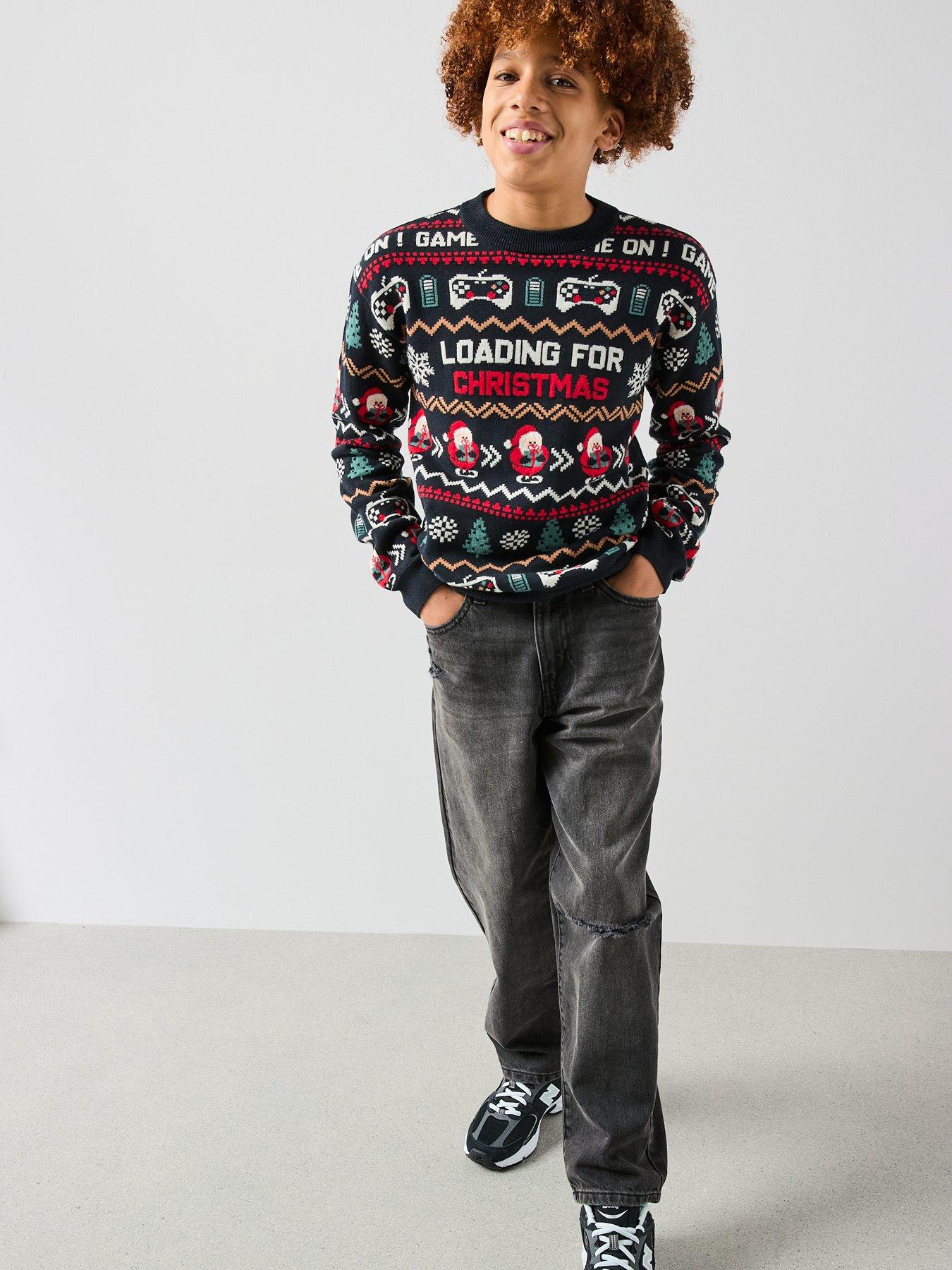 the-very-collection-boys-christmas-gaming-knitted-jumper-multiback