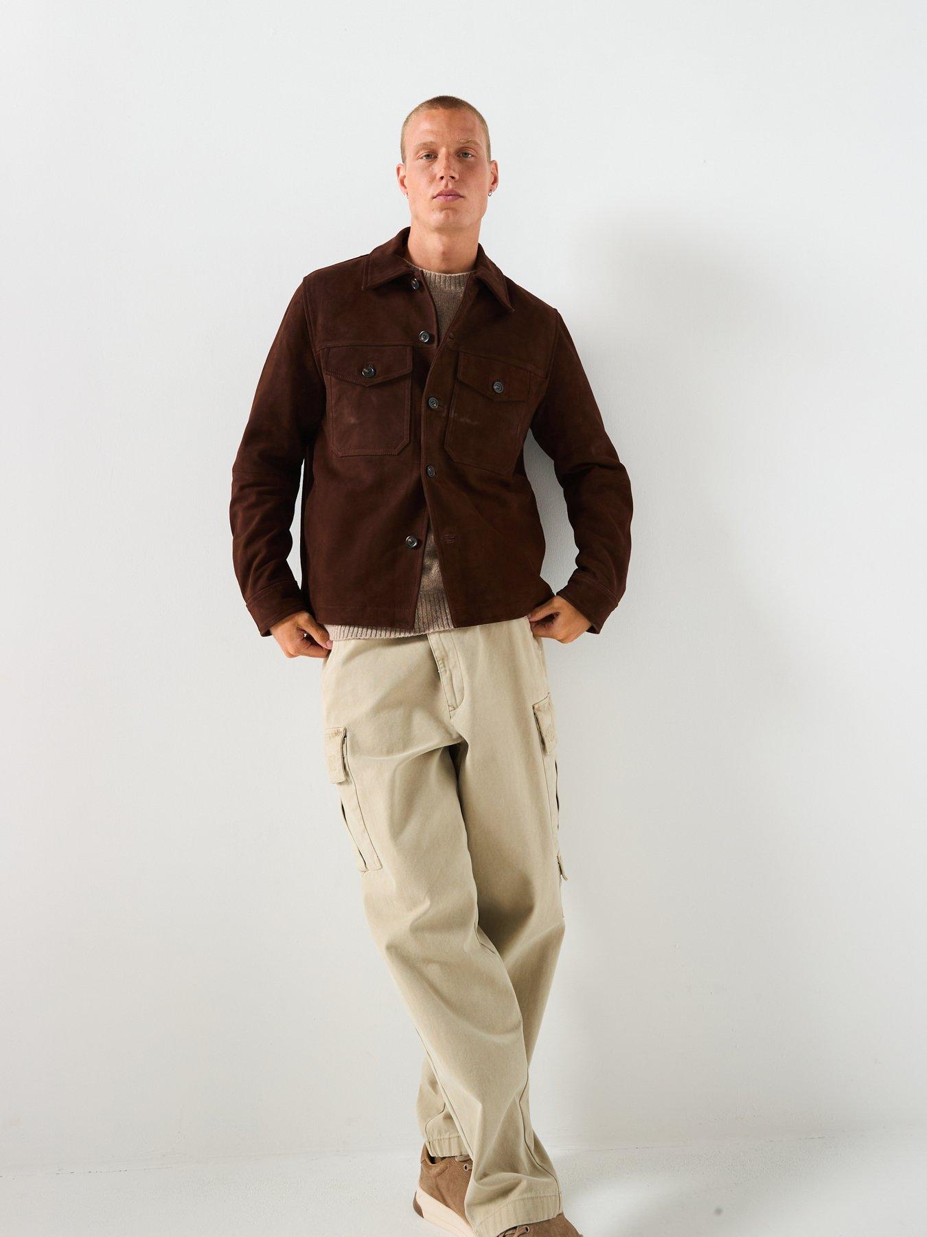Image 3 of 6 of Selected Selected Thom Suede Over Shirt