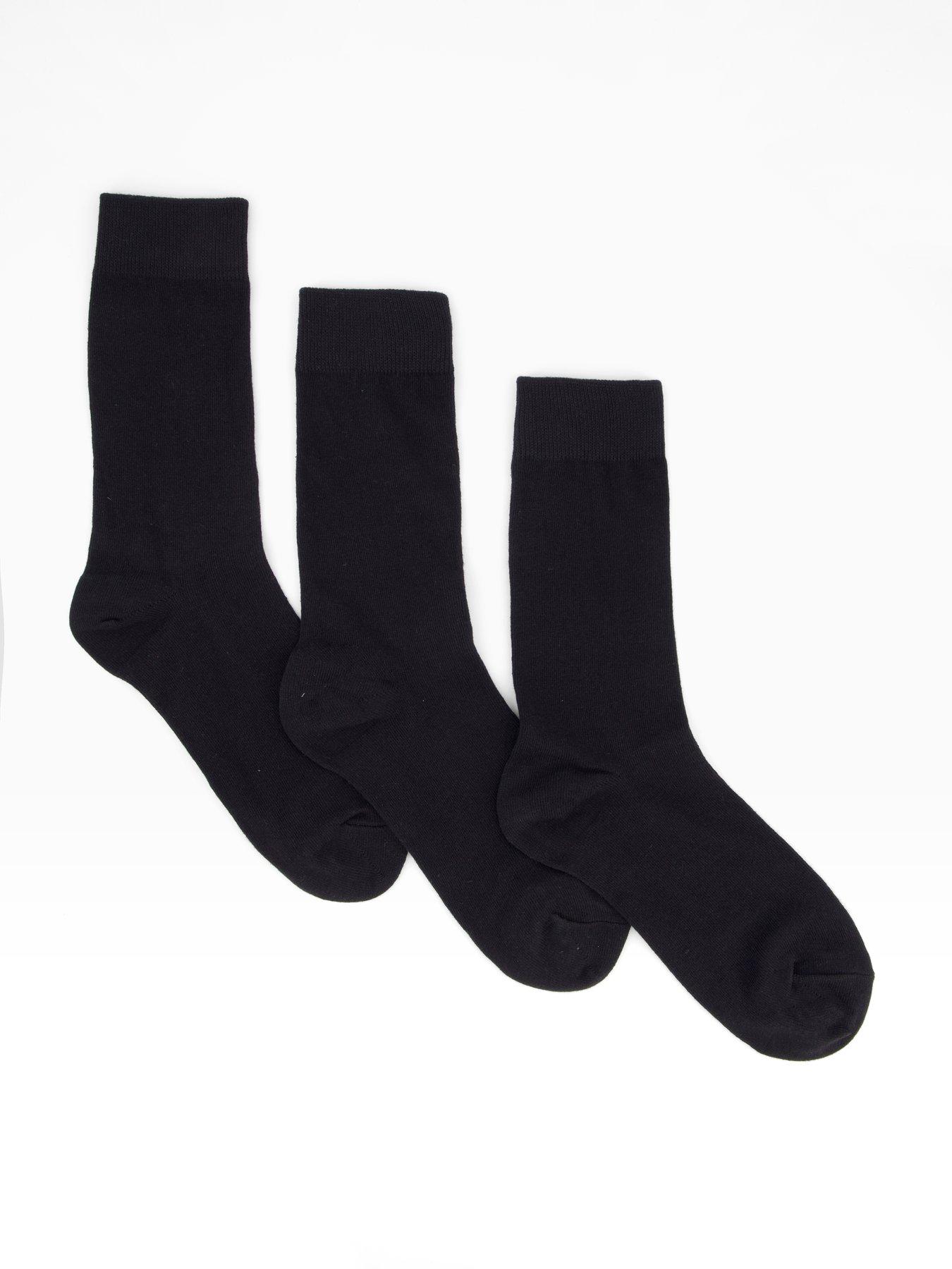 Selected Homme Cooper 3 Pack Crew Socks - Black
