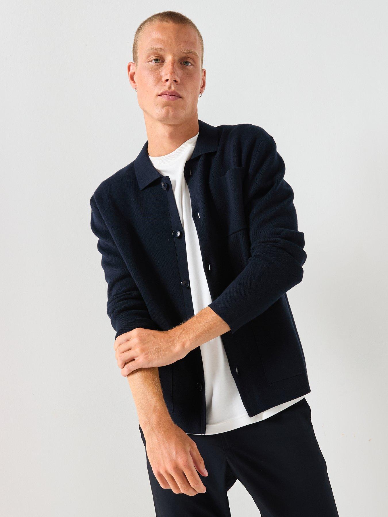 Image 5 of 6 of Selected Selected Mike Light Long Sleeve Relaxed Fit Knitted Cardigan