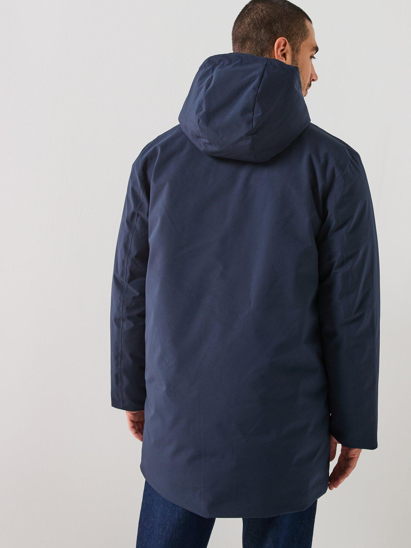 Image 2 of 6 of Selected Franklin Urban Technical Parka Coat - Navy