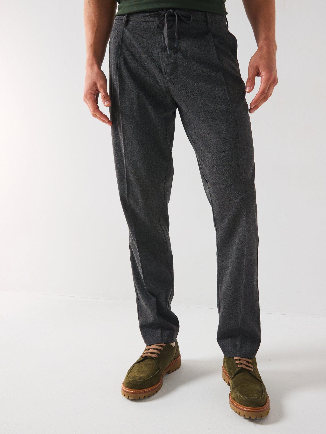 Selected Homme Leroy Tapered Trousers - Dark Grey