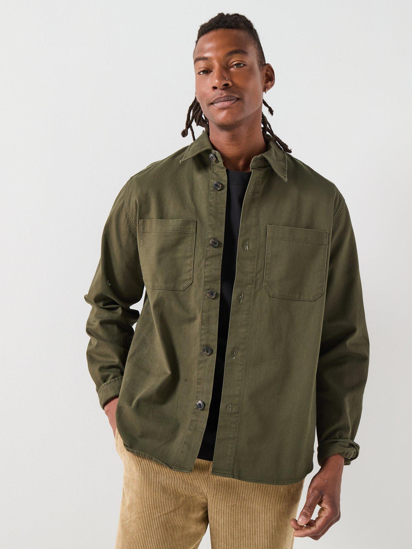 selected-travis-twill-over-shirt-dark-green